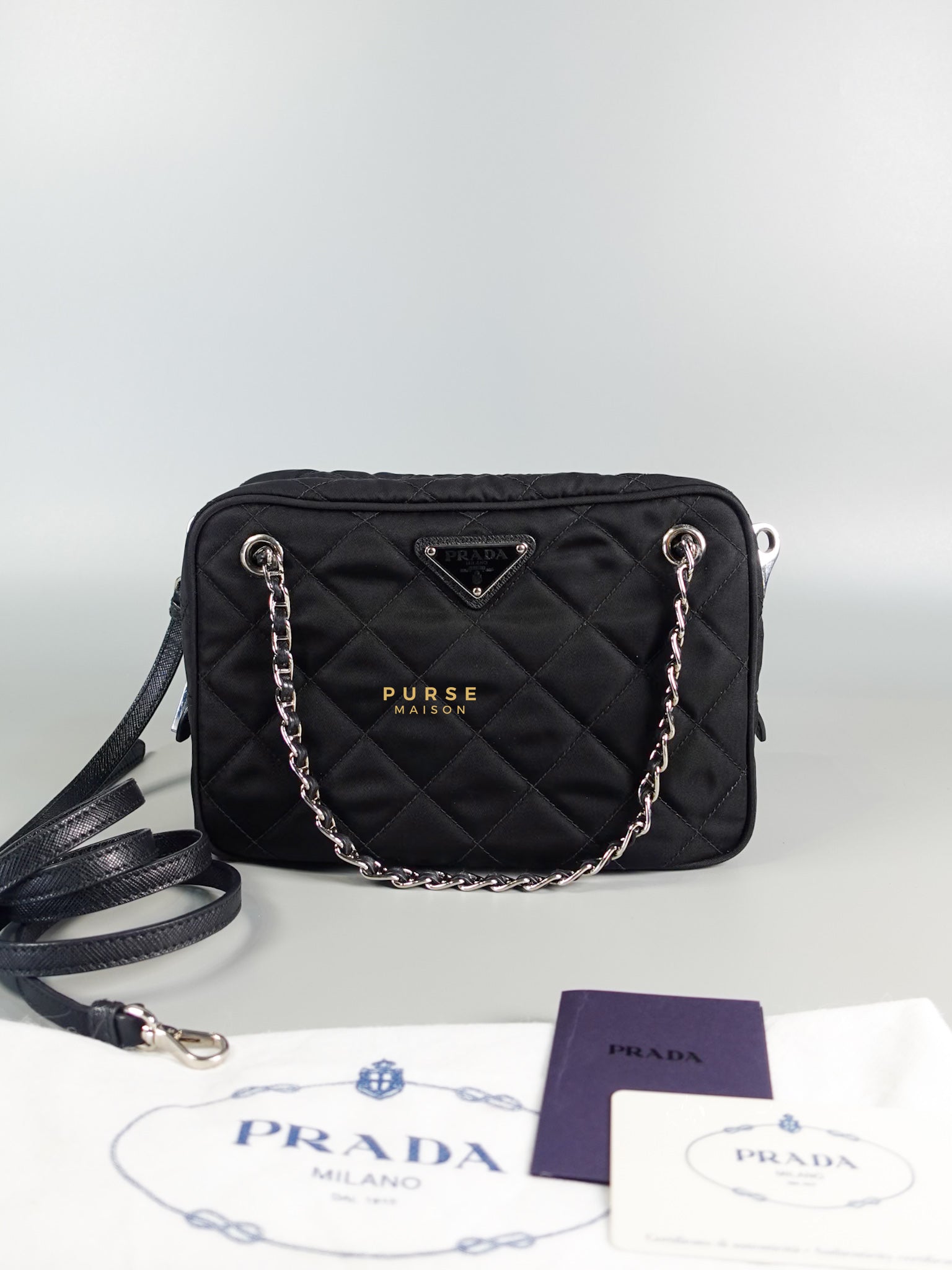 1BH910 Re-edition Nylon Quilted Tessuto Triangle Logo Crossbody Bag | Purse Maison Luxury Bags Shop