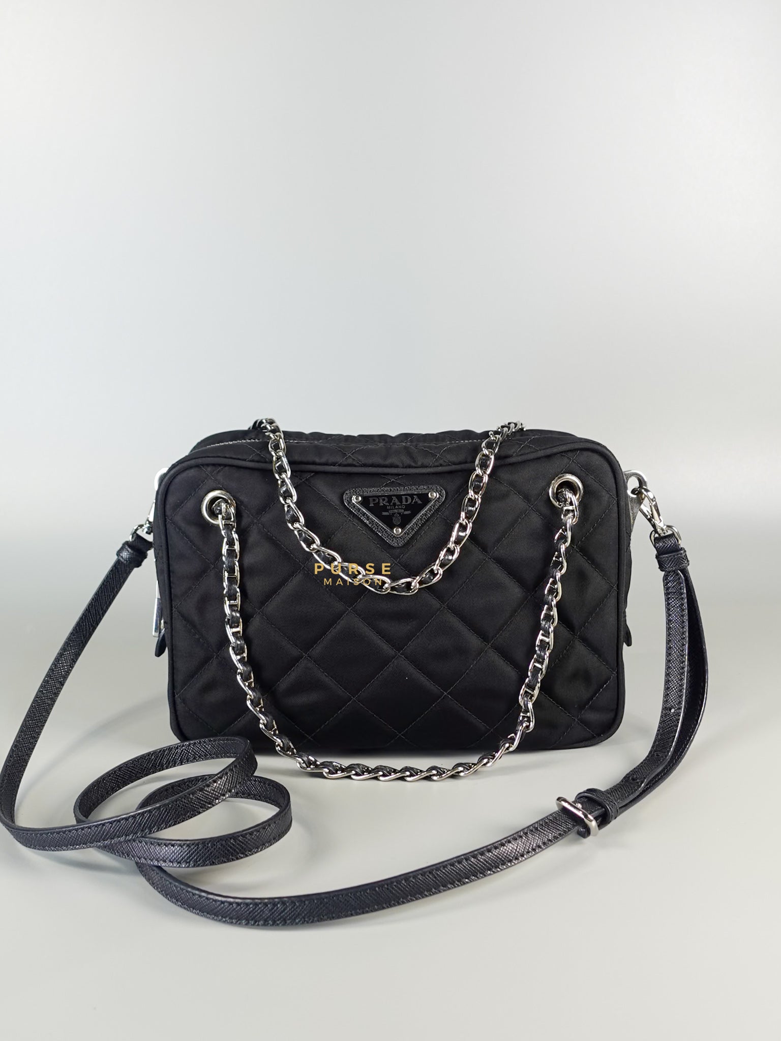 1BH910 Re-edition Nylon Quilted Tessuto Triangle Logo Crossbody Bag | Purse Maison Luxury Bags Shop