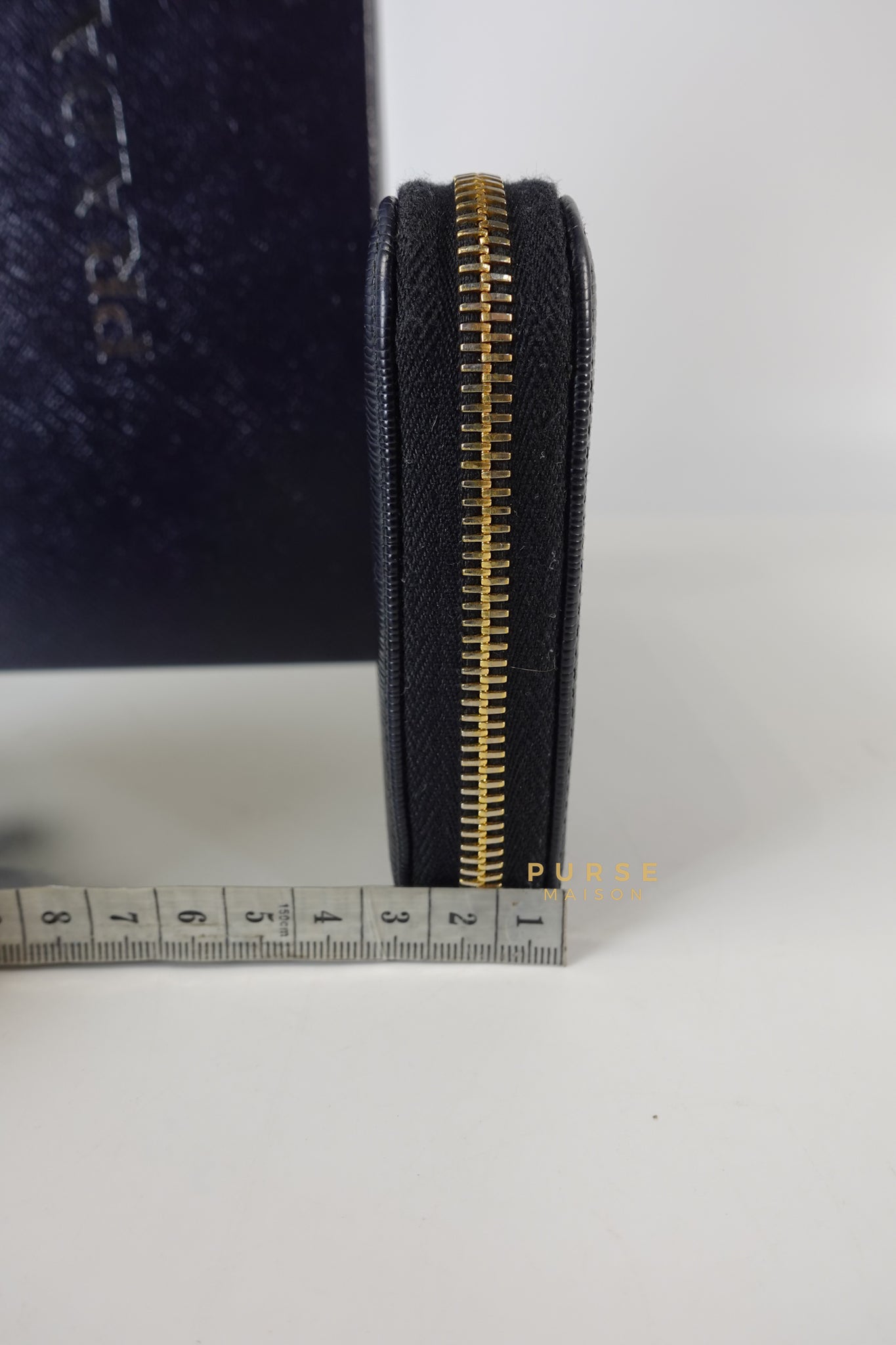 1ML506 Vitello Move Nero Zipped Long Wallet | Purse Maison Luxury Bags Shop