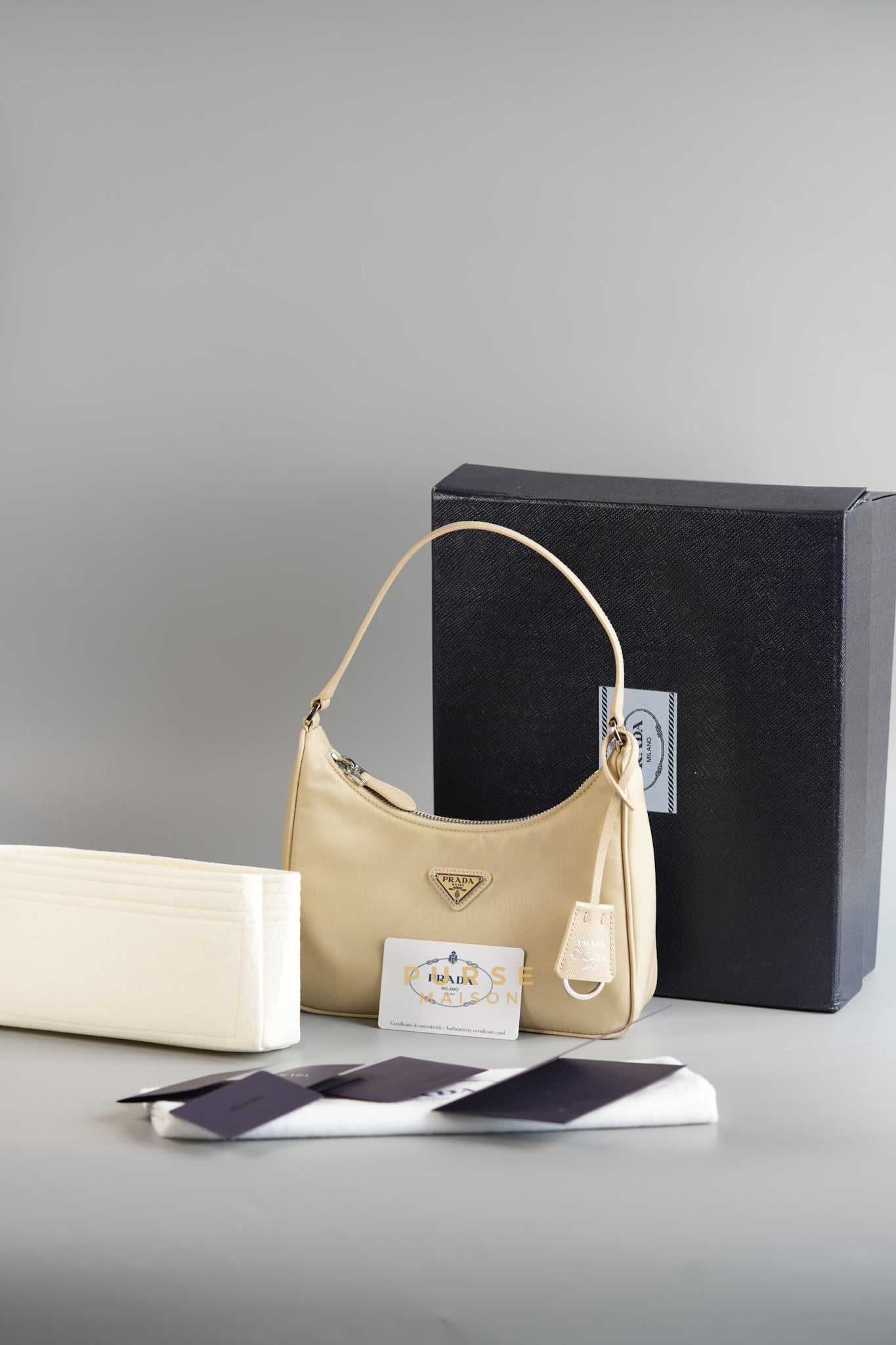 1NE204 Re-edition 2005 Deserto Tessuto Saffiano Shoulder Bag | Purse Maison Luxury Bags Shop