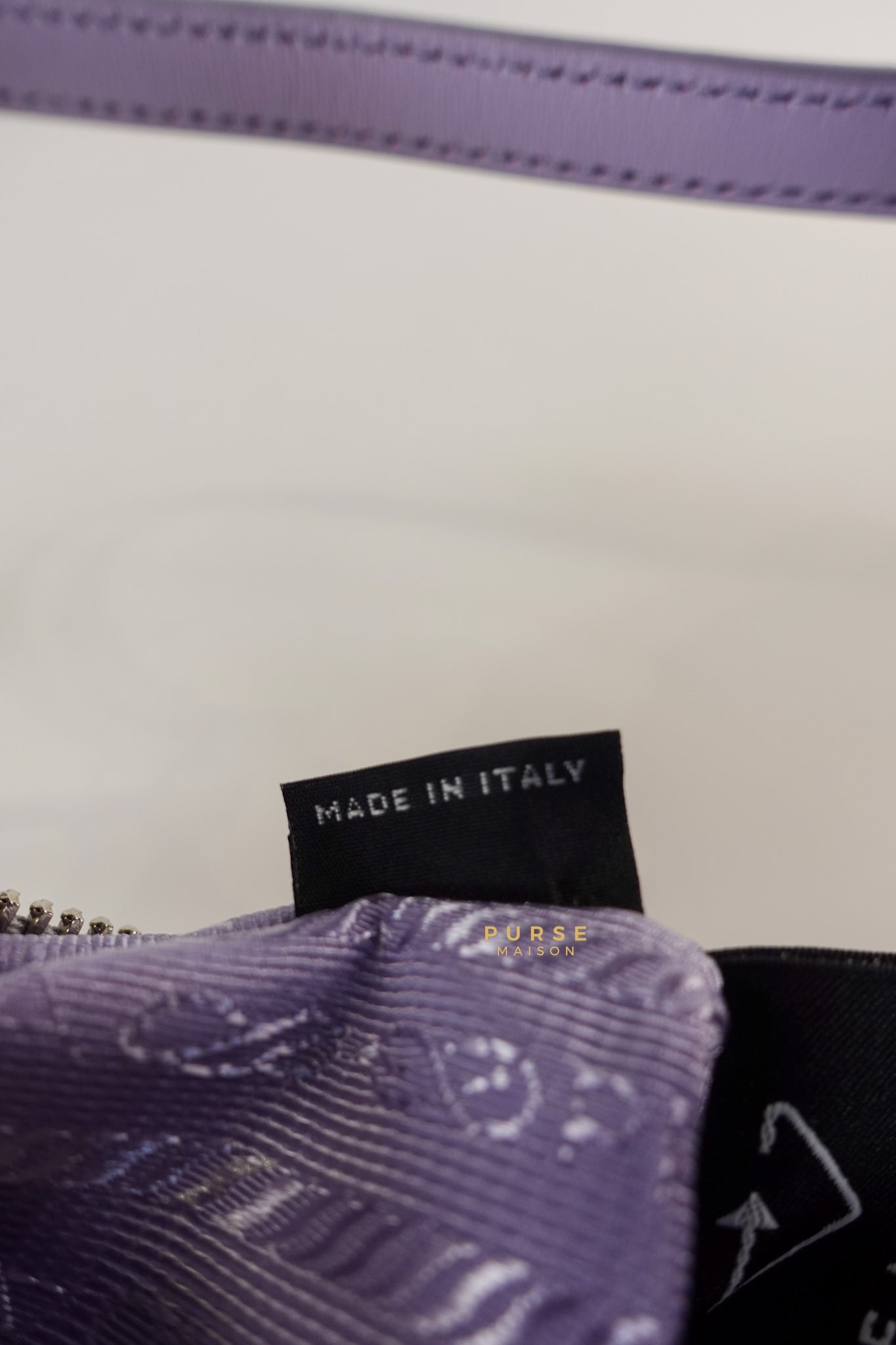 1NE204 Re-edition 2005 Tessuto Saffiano Glicine (Light Purple) | Purse Maison Luxury Bags Shop