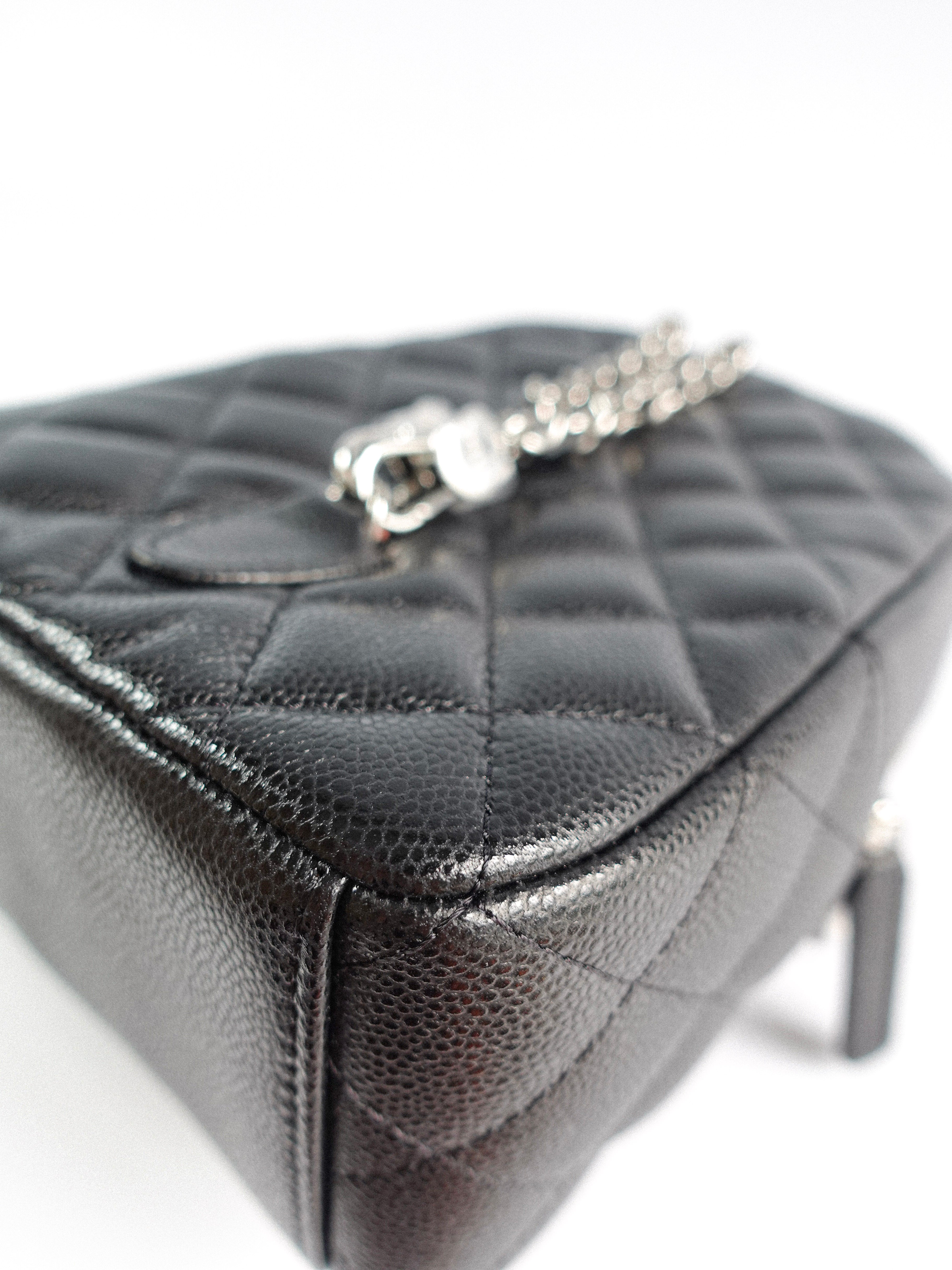 2024 Cruise Black Mini Backpack in Black Caviar and Silver Hardware (Microchip) | Purse Maison Luxury Bags Shop