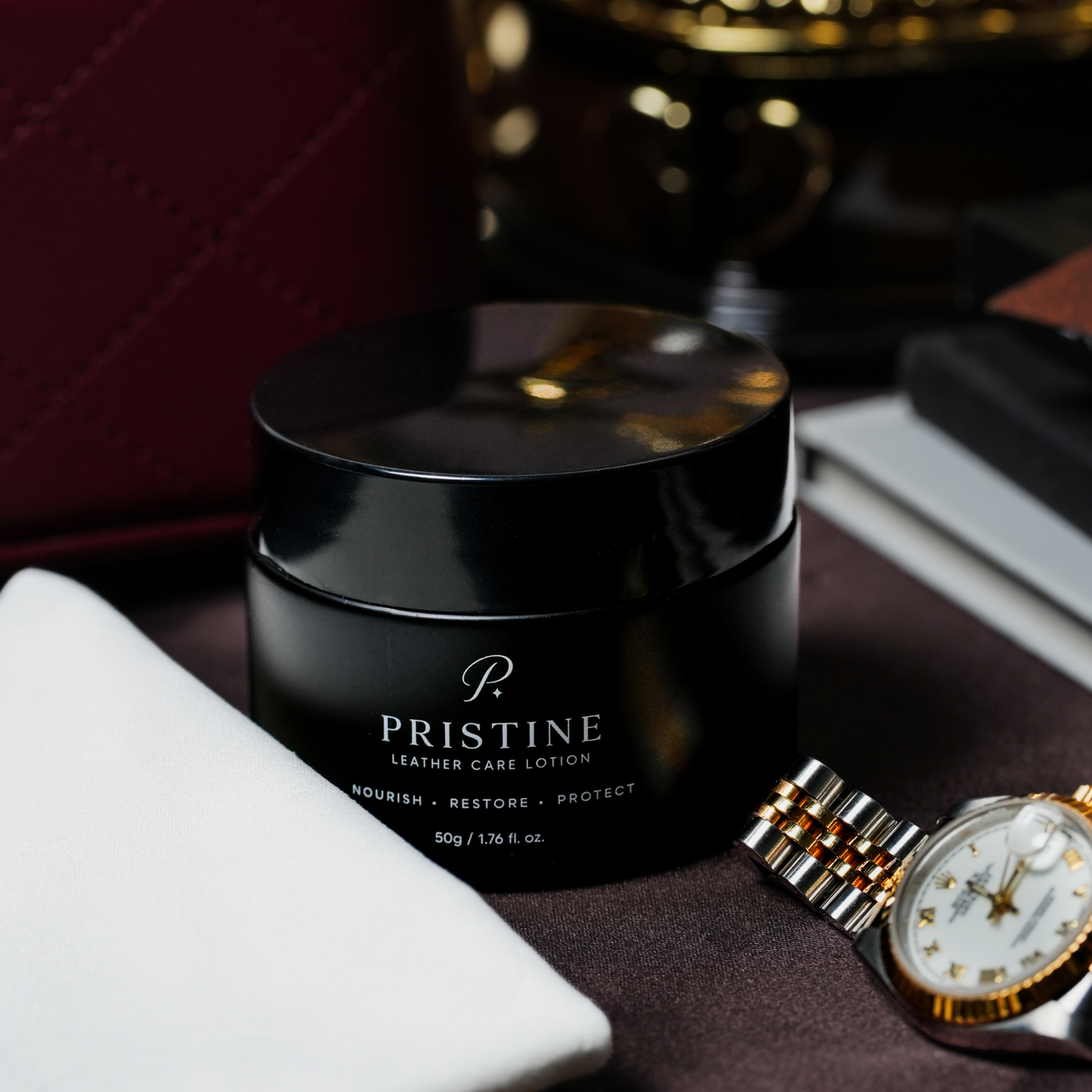 Pristine Leather Care Lotion 50g – Light Conditioner for Luxury Leather Bags