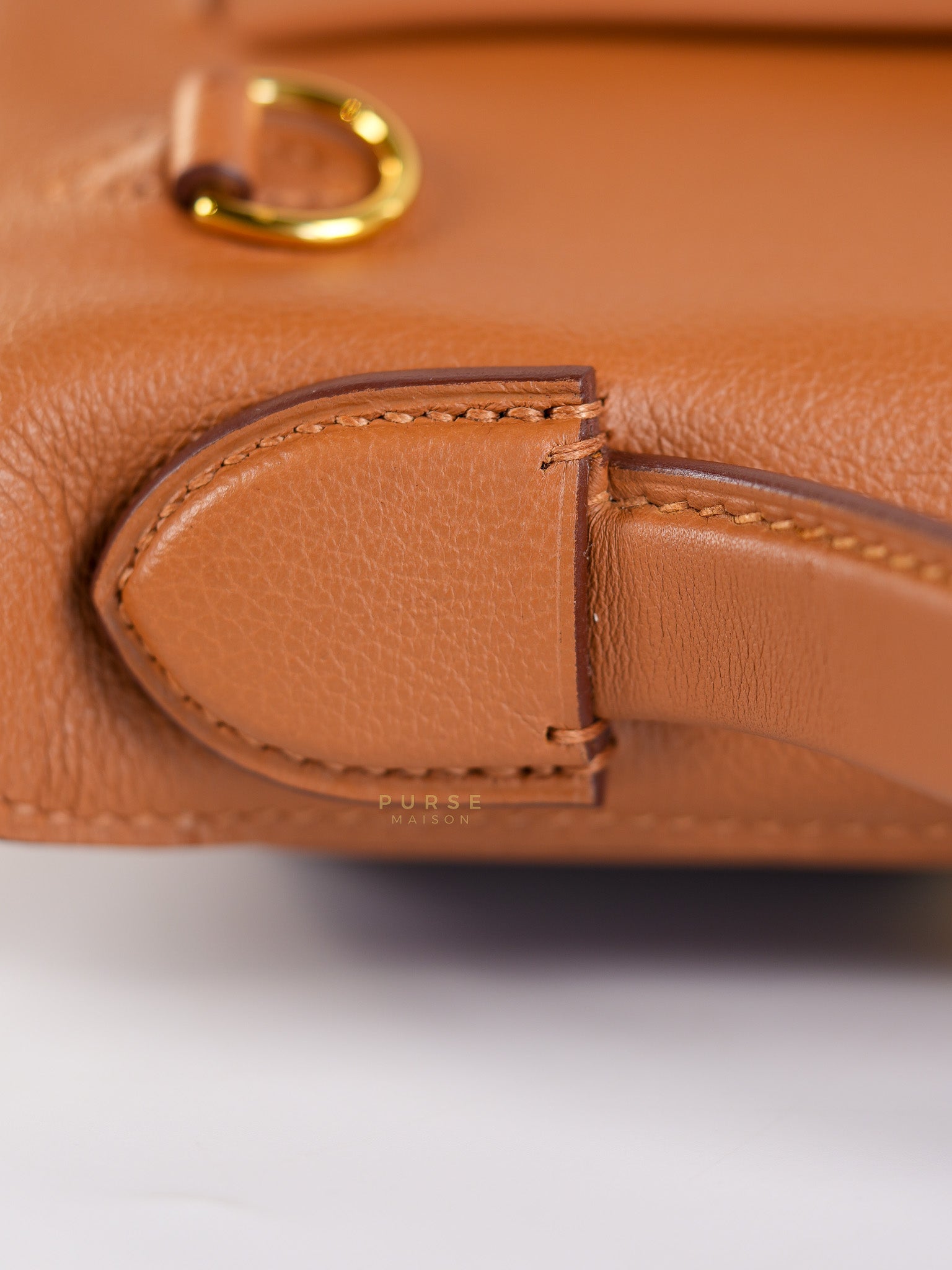 24/24 21 Gold Evercolor Leather in Gold Hardware Stamp U (2022) | Purse Maison Luxury Bags Shop