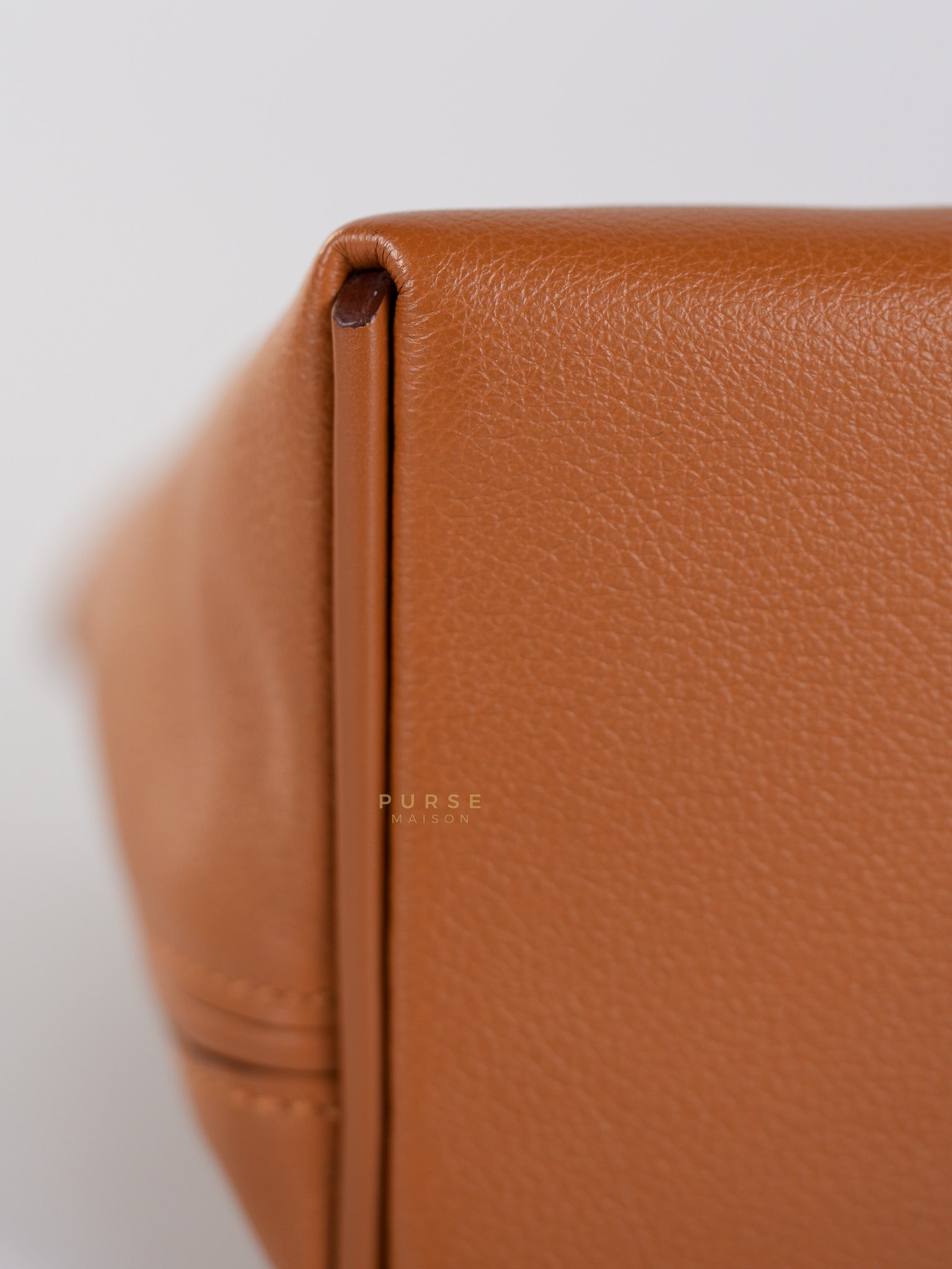 24/24 21 Gold Evercolor Leather in Gold Hardware Stamp U (2022) | Purse Maison Luxury Bags Shop