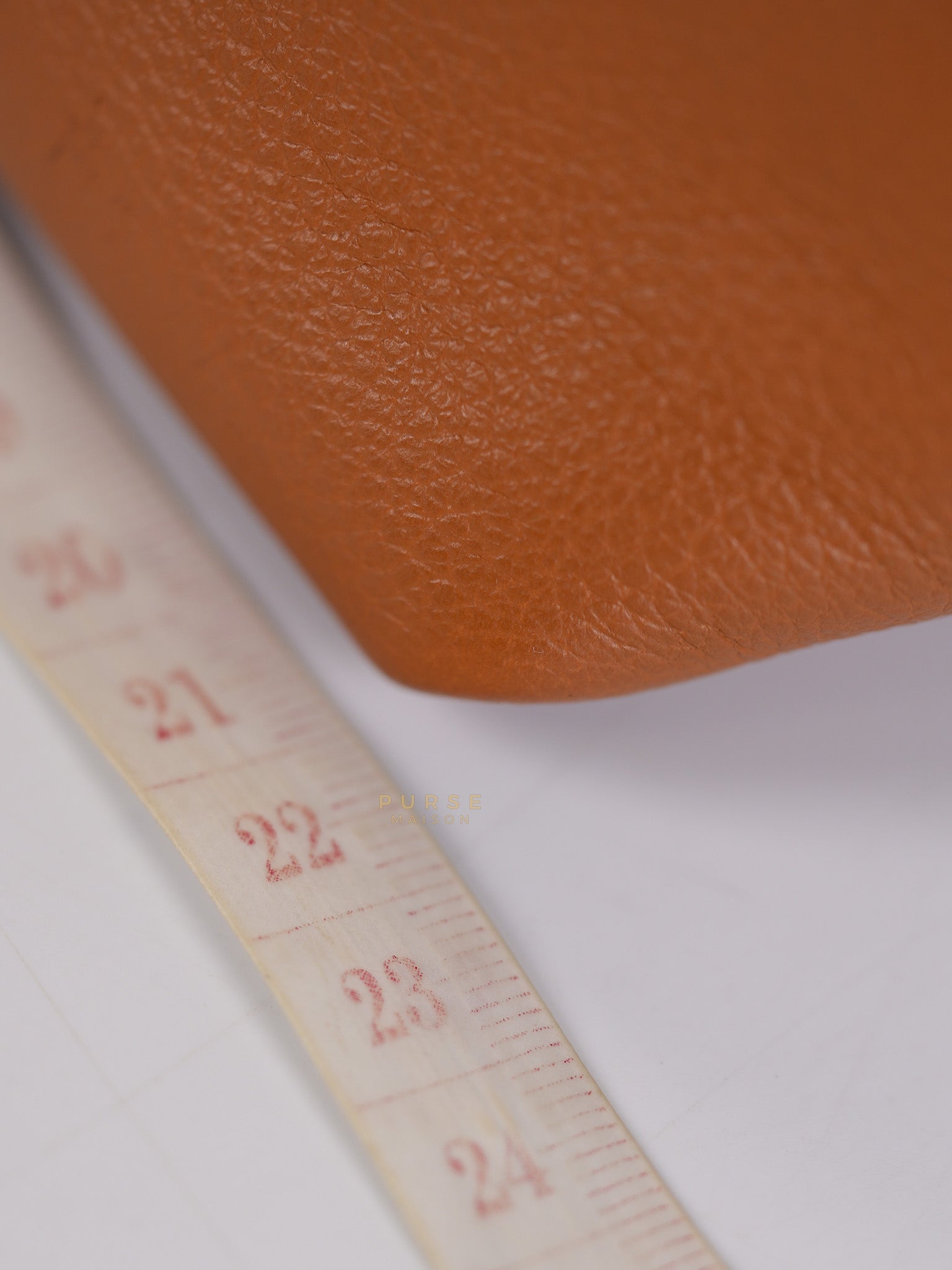 24/24 21 Gold Evercolor Leather in Gold Hardware Stamp U (2022) | Purse Maison Luxury Bags Shop