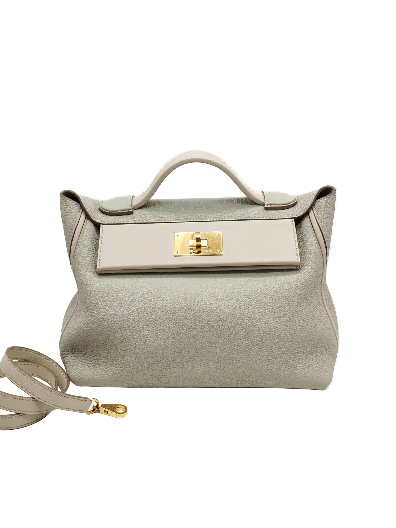 24/24 29 Bag in Beton Togo Leather & Gold Hardware Stamp Y (2020) | Purse Maison Luxury Bags Shop
