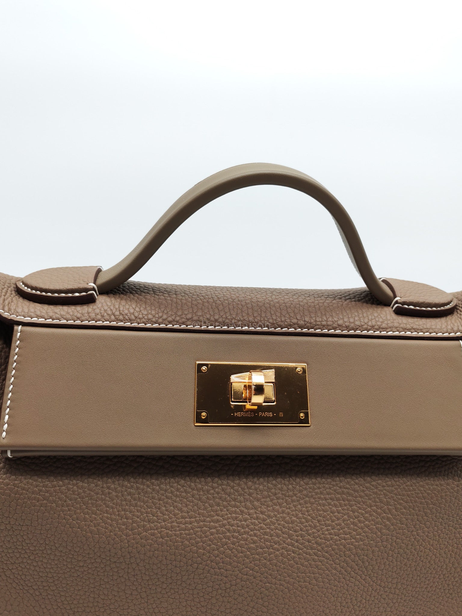 24/24 29 in Etoupe Togo and Swift Leather Gold hardware Stamp B(2023) | Purse Maison Luxury Bags Shop