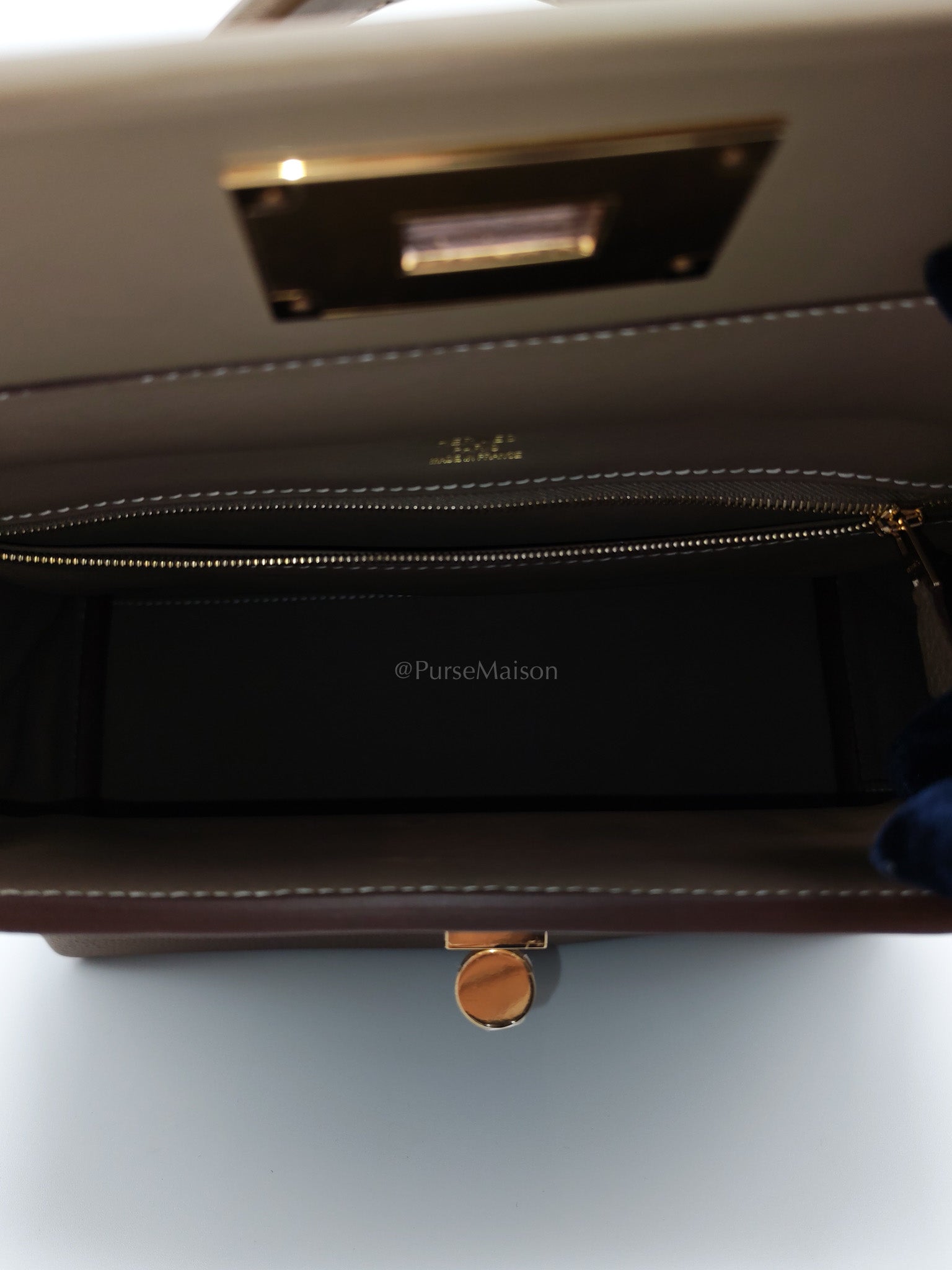 24/24 29 in Etoupe Togo and Swift Leather Gold hardware Stamp B(2023) | Purse Maison Luxury Bags Shop