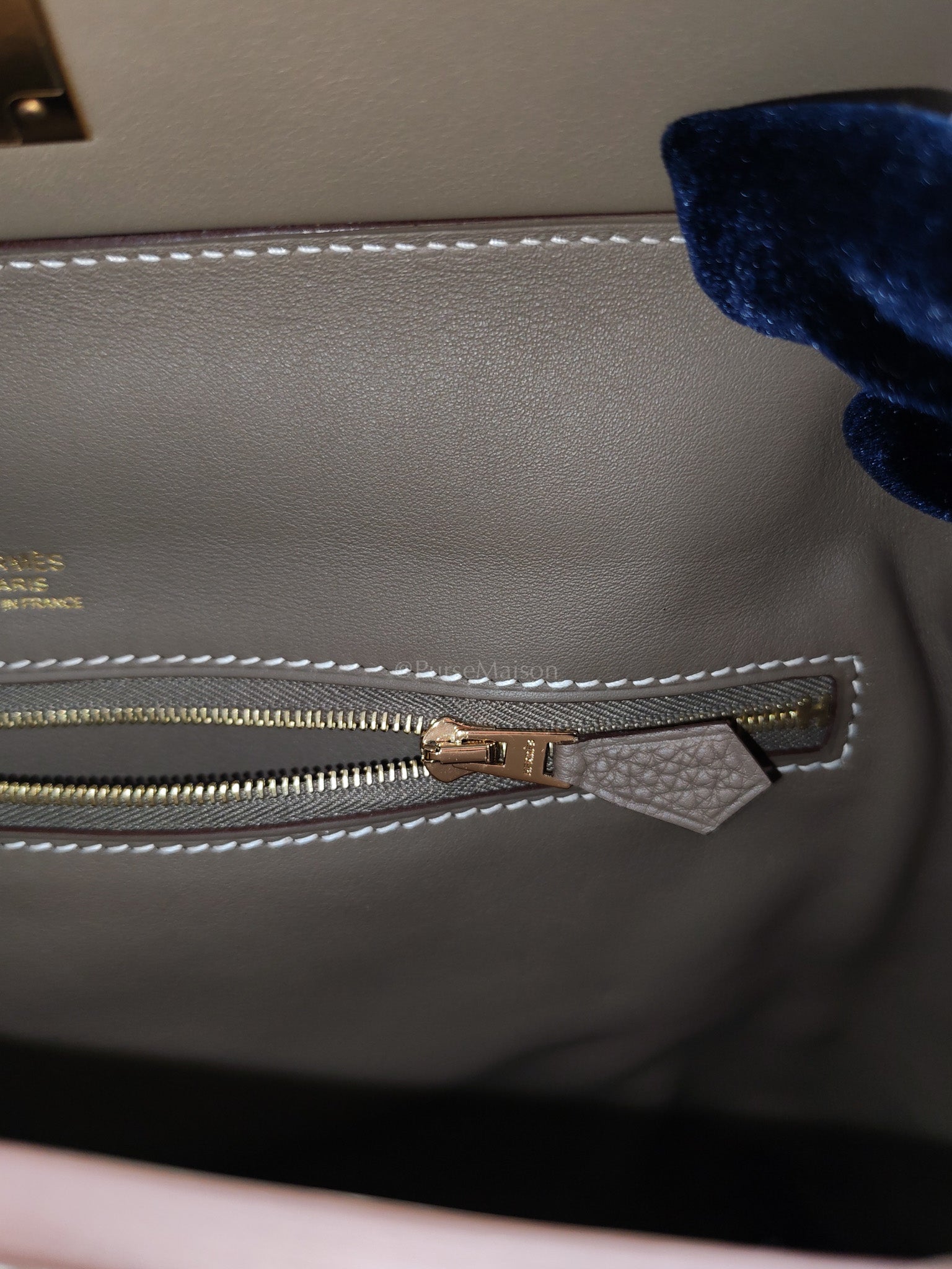 24/24 29 in Etoupe Togo and Swift Leather Gold hardware Stamp B(2023) | Purse Maison Luxury Bags Shop