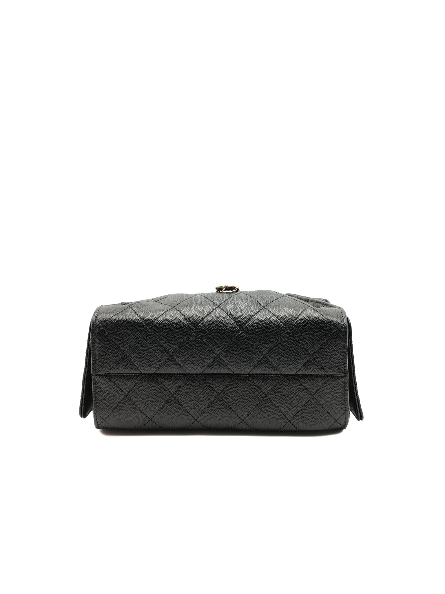 25 Mini Black Caviar Leather in Aged Gold Hardware Microchip(UL****32) | Purse Maison Luxury Bags Shop