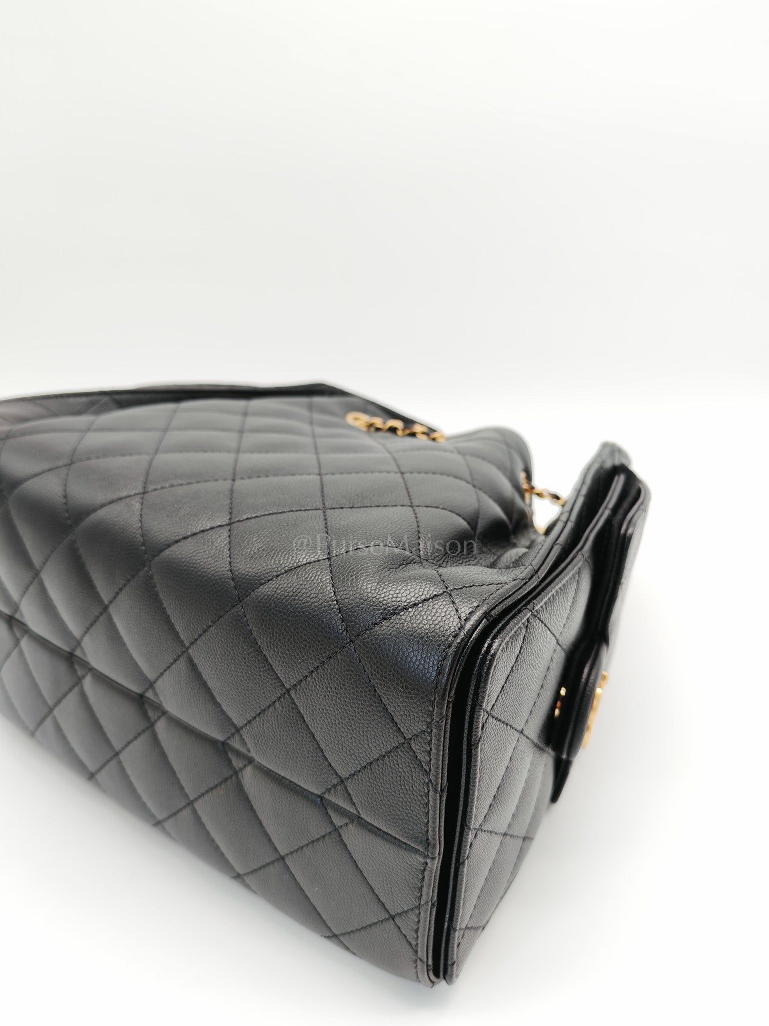 25 Small in Black Caviar Leather Aged Gold Hardware Microchip(N5****NE) | Purse Maison Luxury Bags Shop