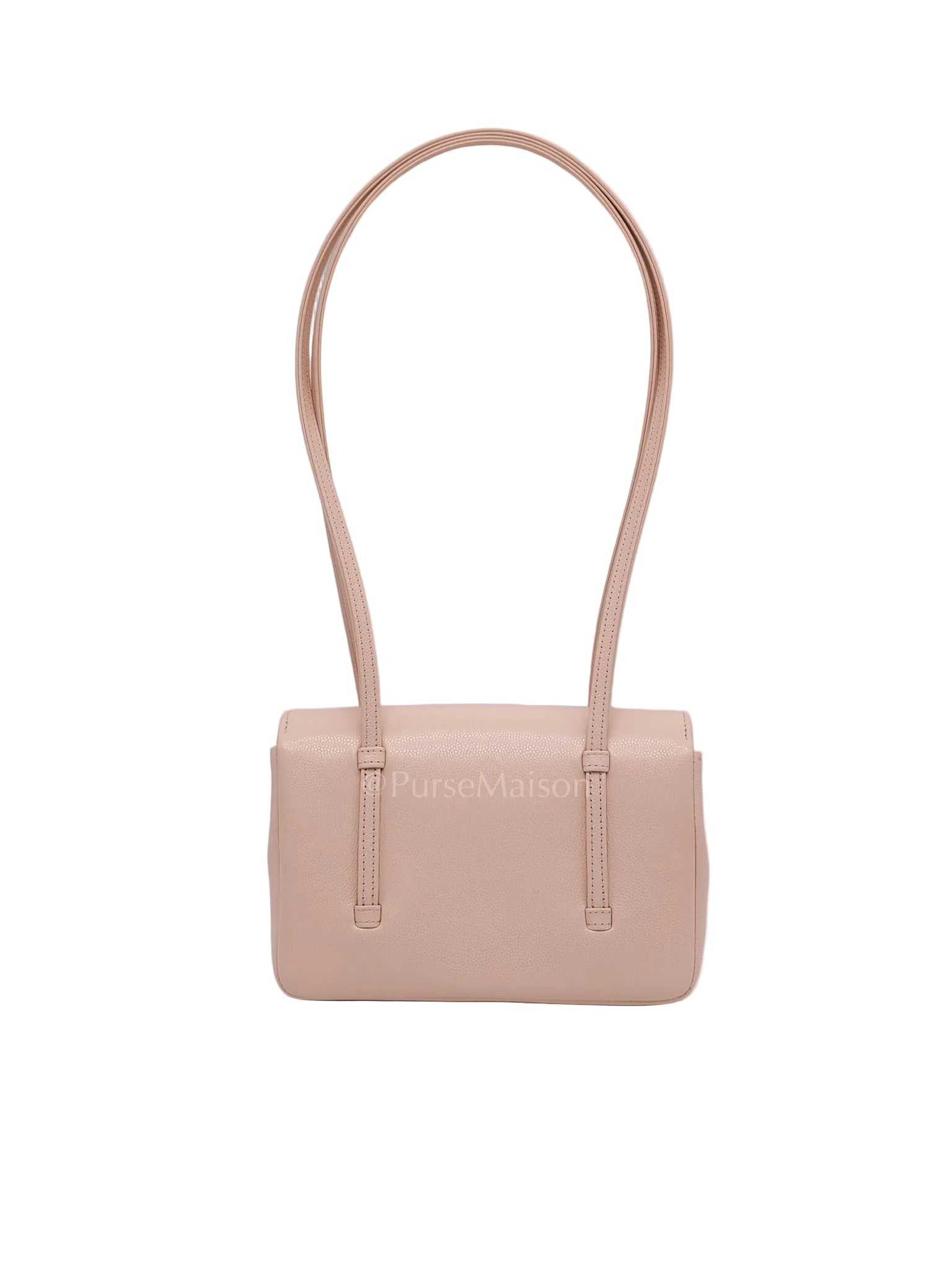 26 Mini Preppy Coco in Light Pink Soft Caviar Leather in Light Aged Gold Hardware (Micrcohip) | Purse Maison Luxury Bags Shop