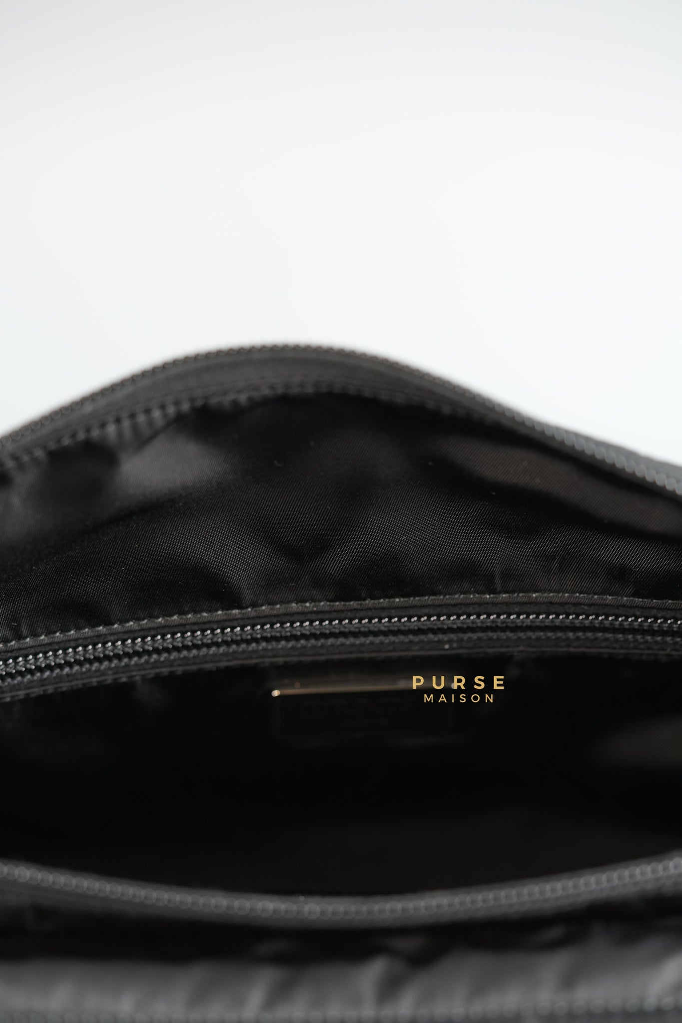 2VL005 Tessuto Nero (Black) Belt Bag | Purse Maison Luxury Bags Shop