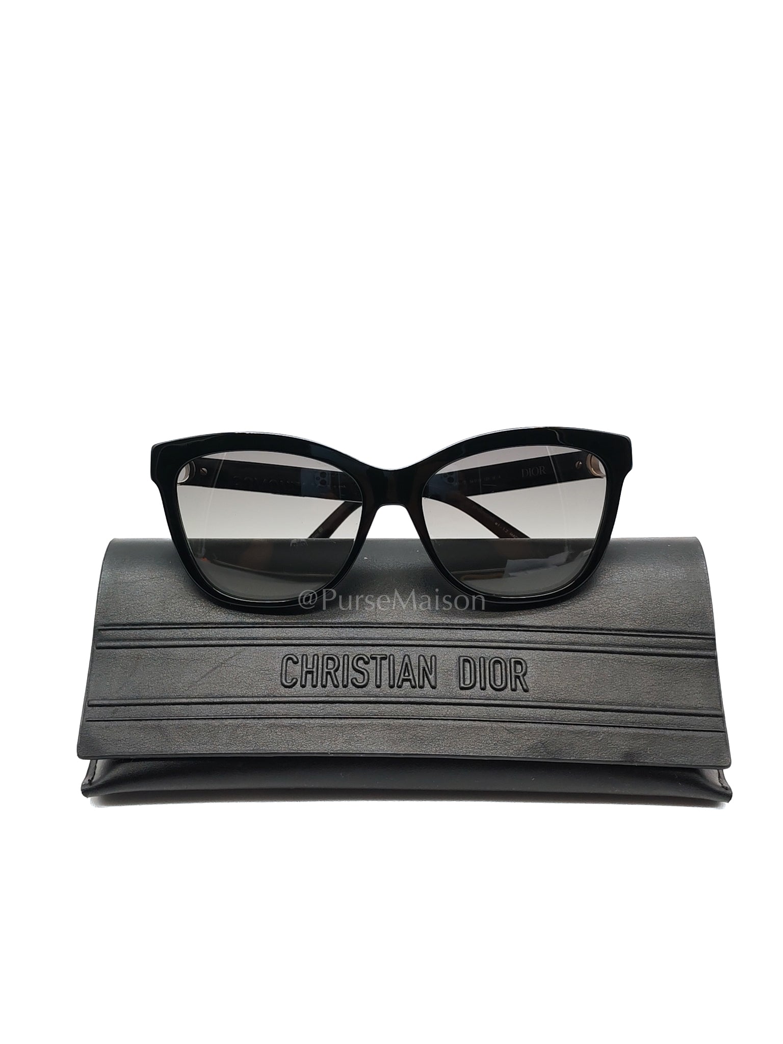 30 Montaigne Mini Black Sunglesses | Purse Maison Luxury Bags Shop