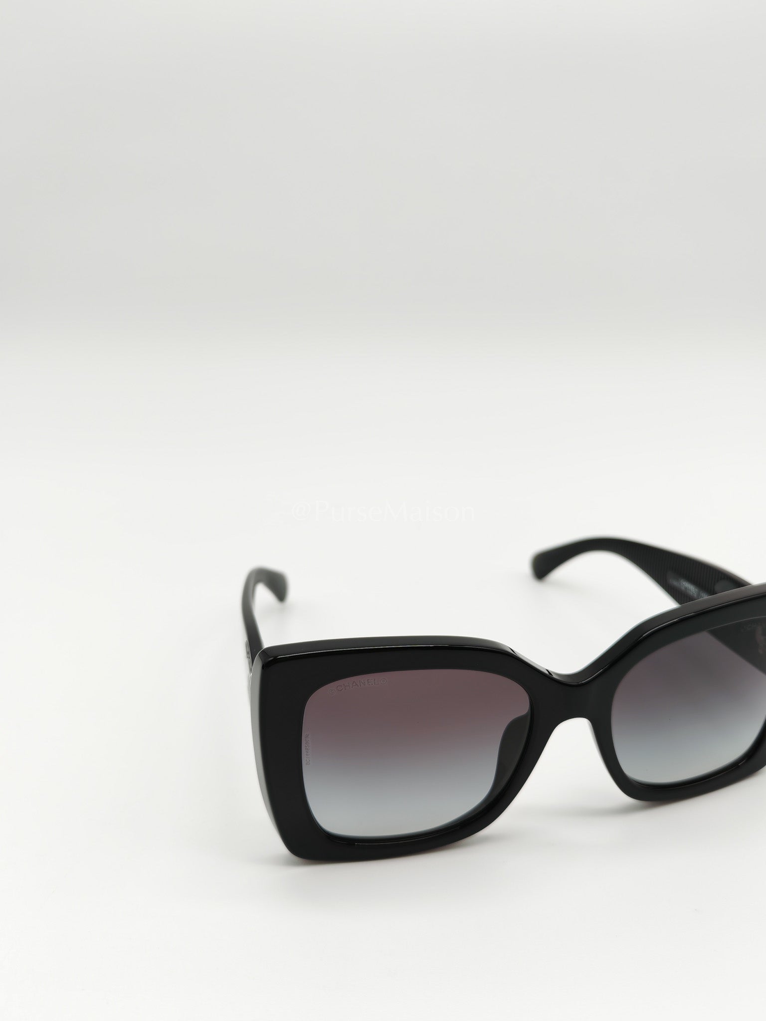 5494-ACC Black Square Sunglasses | Purse Maison Luxury Bags Shop