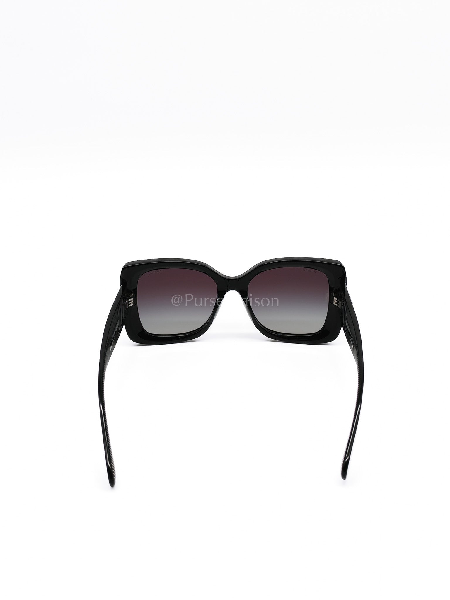 5494-ACC Black Square Sunglasses | Purse Maison Luxury Bags Shop