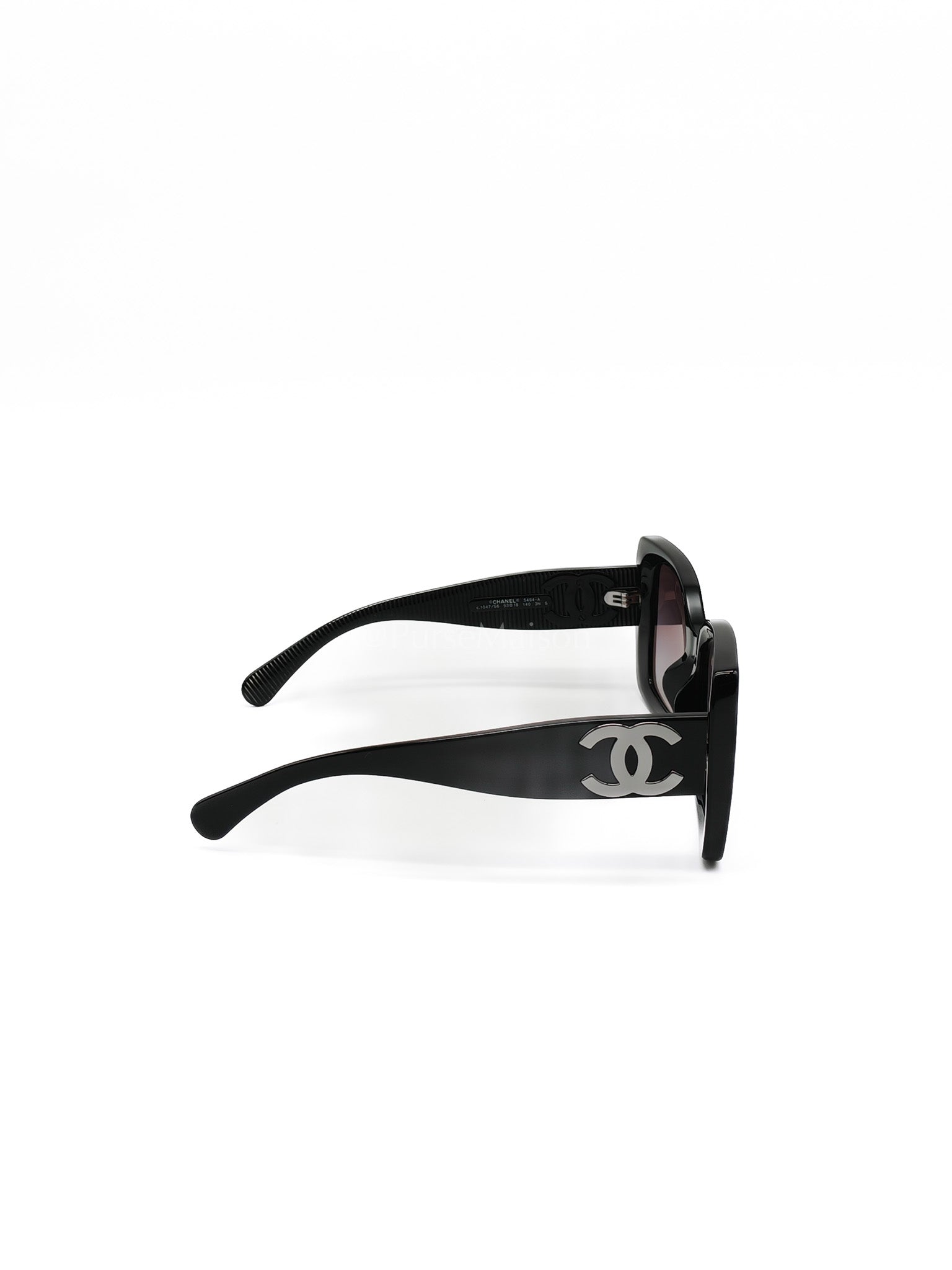 5494-ACC Black Square Sunglasses | Purse Maison Luxury Bags Shop
