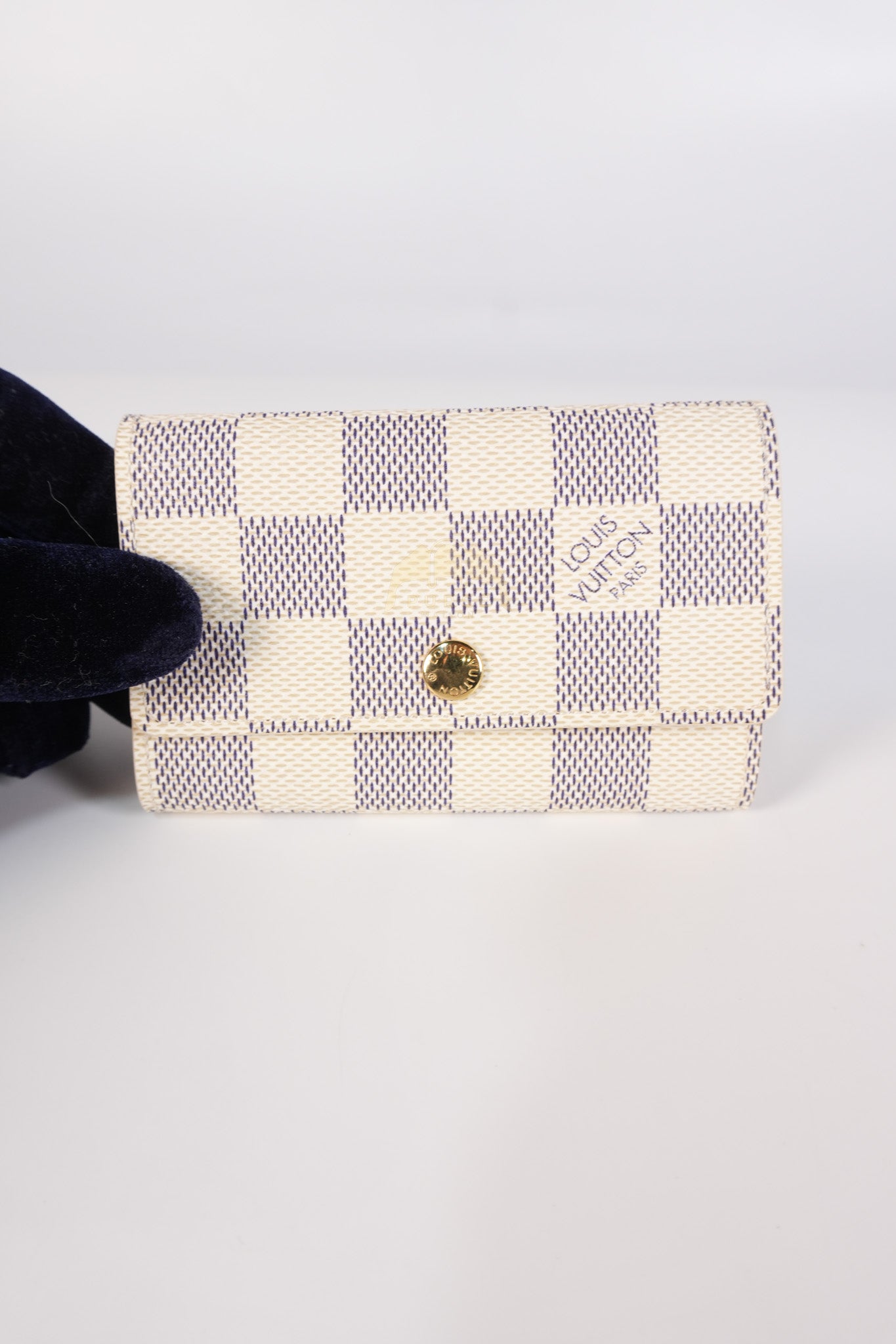 6 Key Holder in Damier Azur Blue (Date code: CT3007) | Purse Maison Luxury Bags Shop