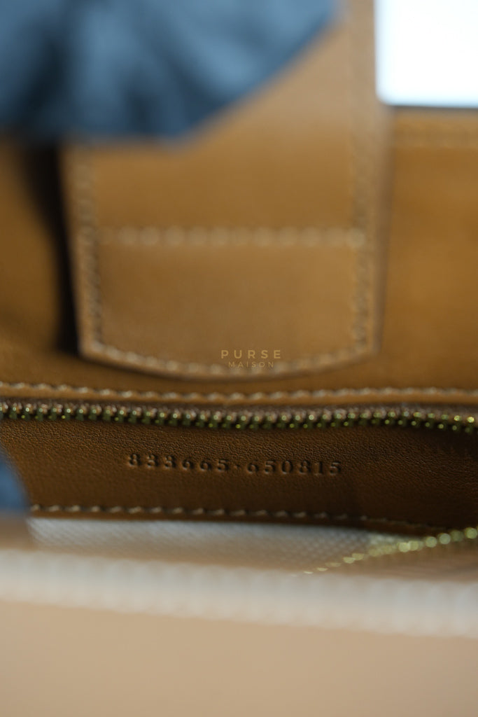 73 Small Horsebit Bucket Bag Tan in Smooth Calfskin Leather | Purse Maison Luxury Bags Shop