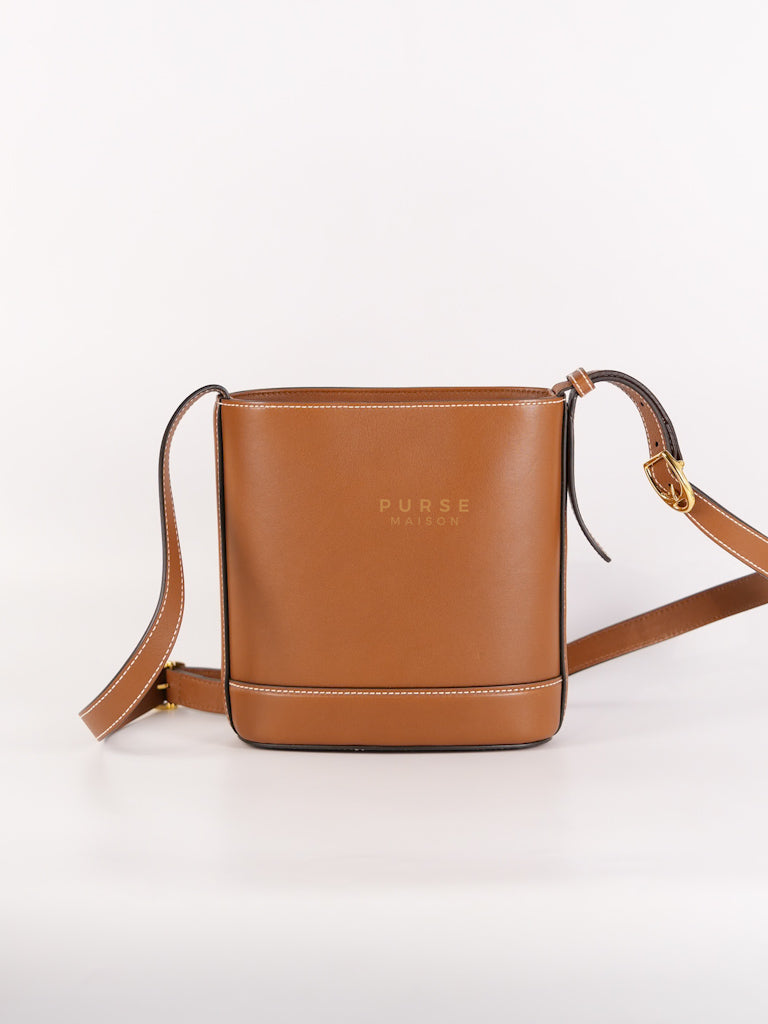 73 Small Horsebit Bucket Bag Tan in Smooth Calfskin Leather | Purse Maison Luxury Bags Shop
