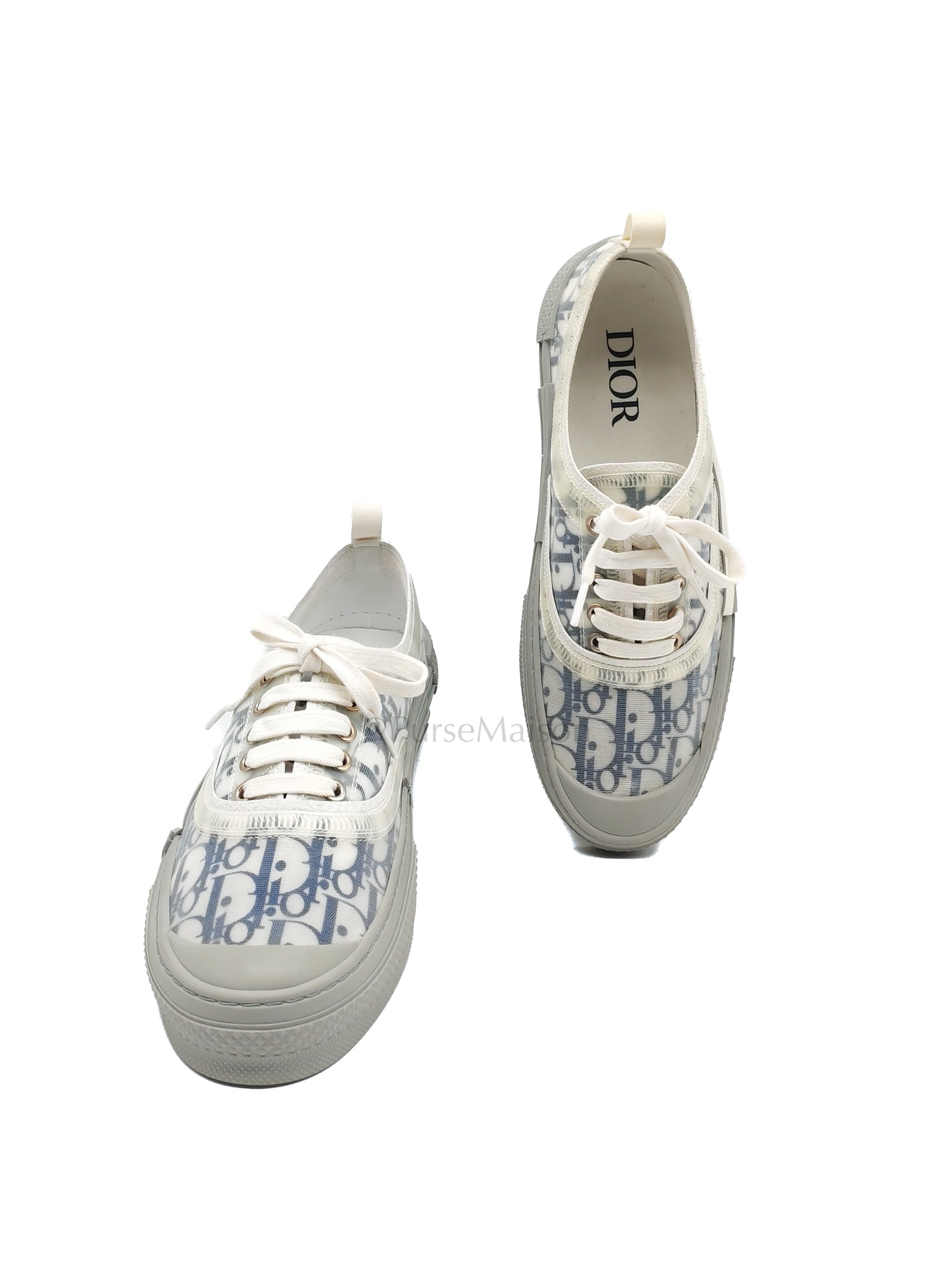 Technical Canvas Blue Oblique B23  Low Top Sneaker Size 43EU (27CM)