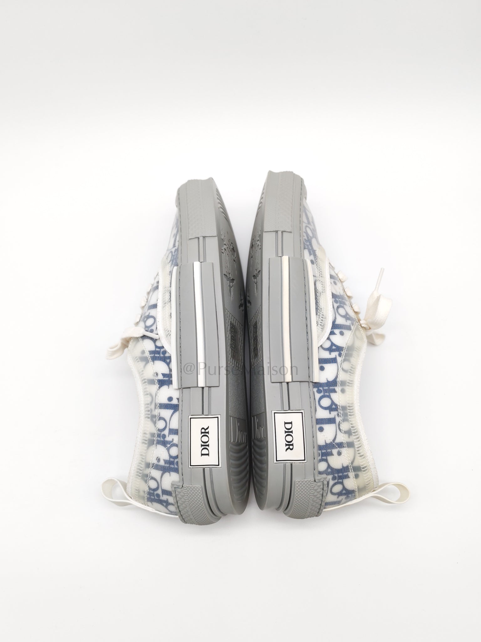 Technical Canvas Blue Oblique B23  Low Top Sneaker Size 43EU (27CM)