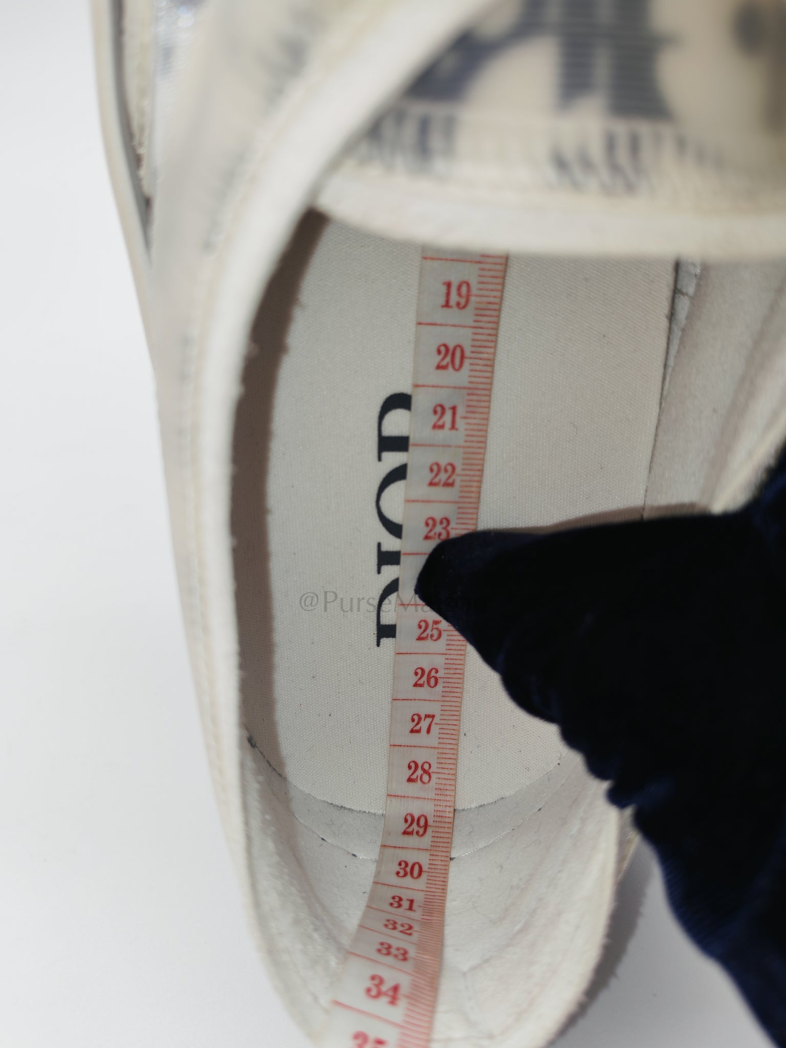 Technical Canvas Blue Oblique B23  Low Top Sneaker Size 43EU (27CM)
