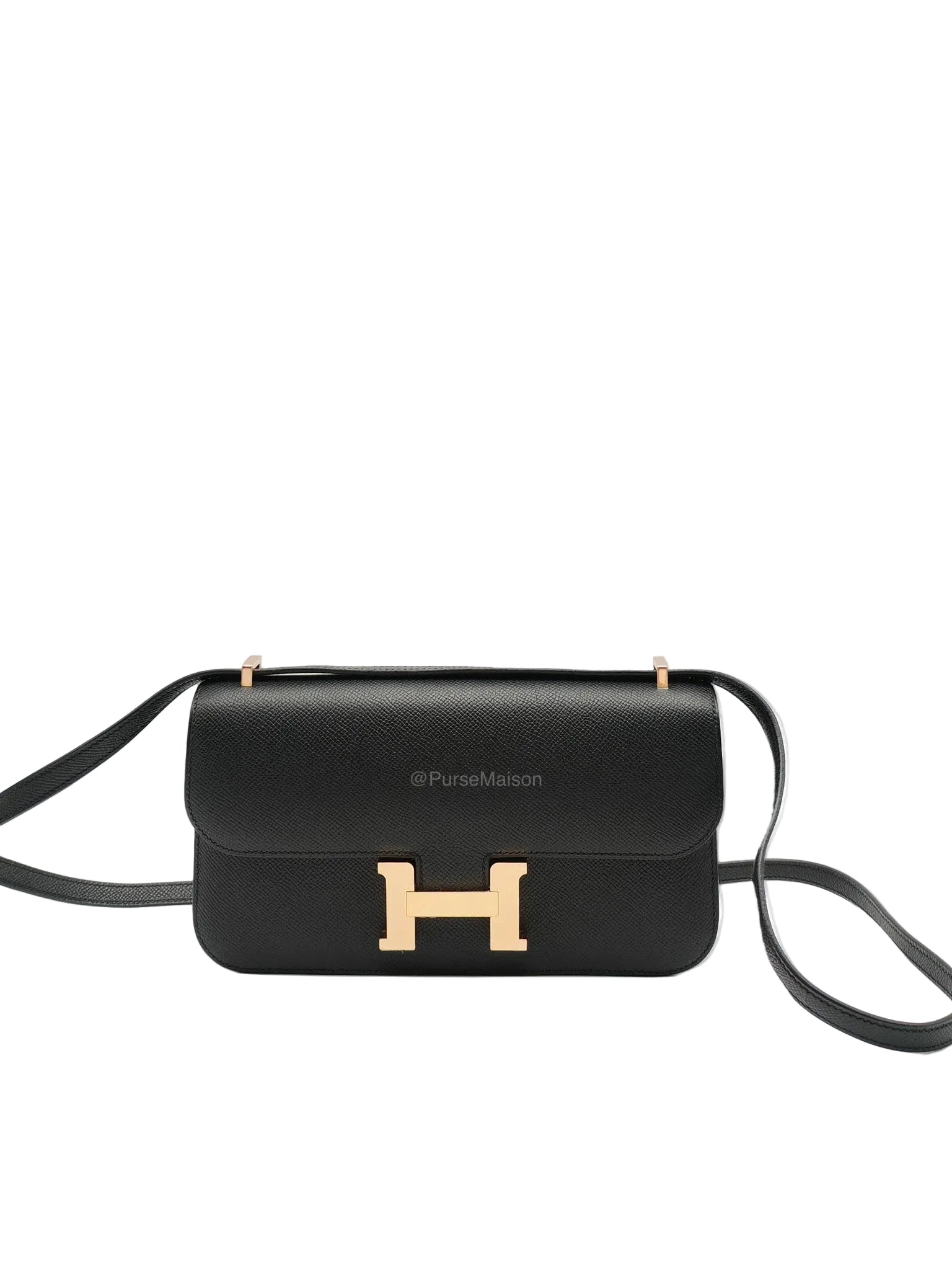 Hermes Constance Elan in Black Epsom Leather Rose Gold Hardware Stamp K(2025)