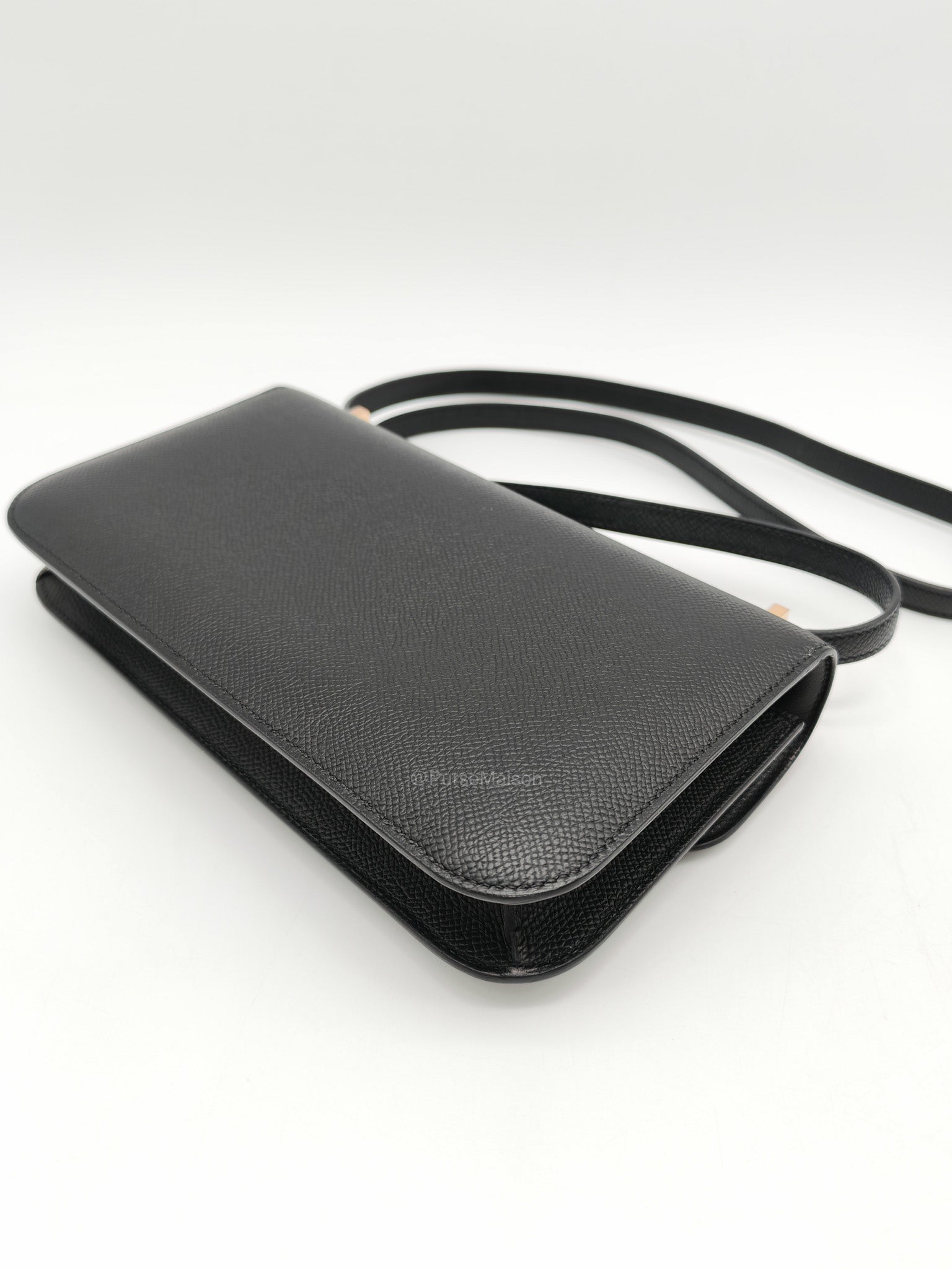 Hermes Constance Elan in Black Epsom Leather Rose Gold Hardware Stamp K(2025)