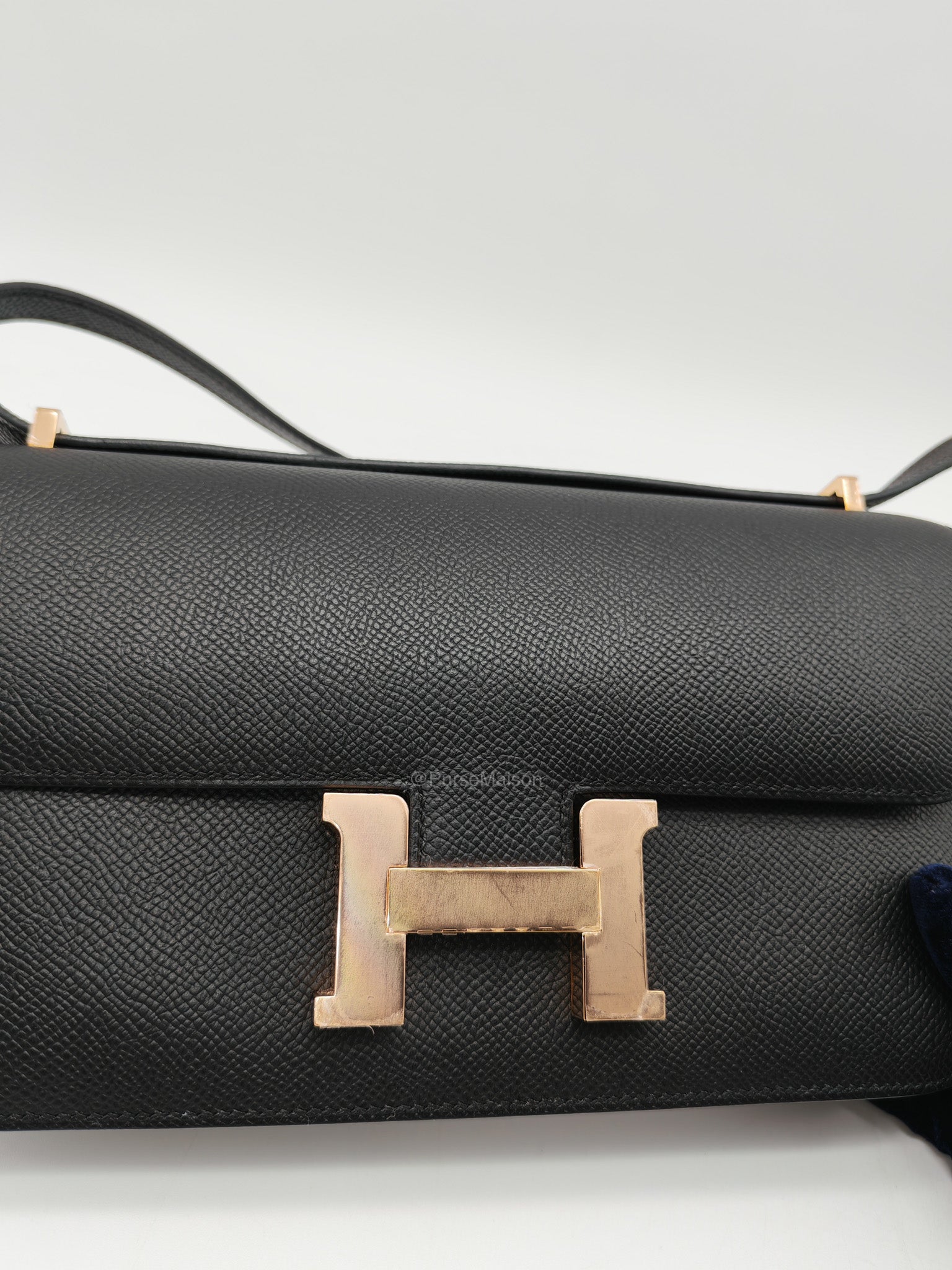 Hermes Constance Elan in Black Epsom Leather Rose Gold Hardware Stamp K(2025)