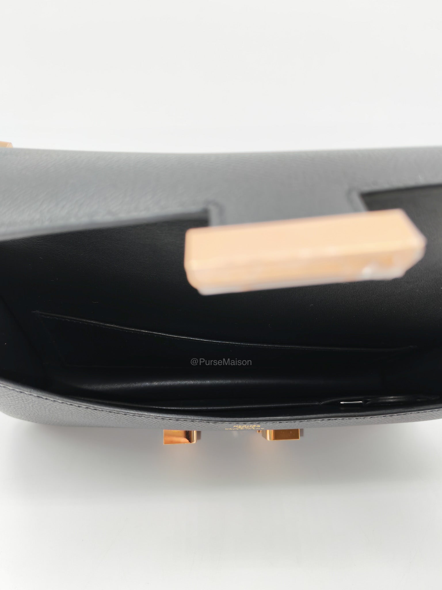 Hermes Constance Elan in Black Epsom Leather Rose Gold Hardware Stamp K(2025)