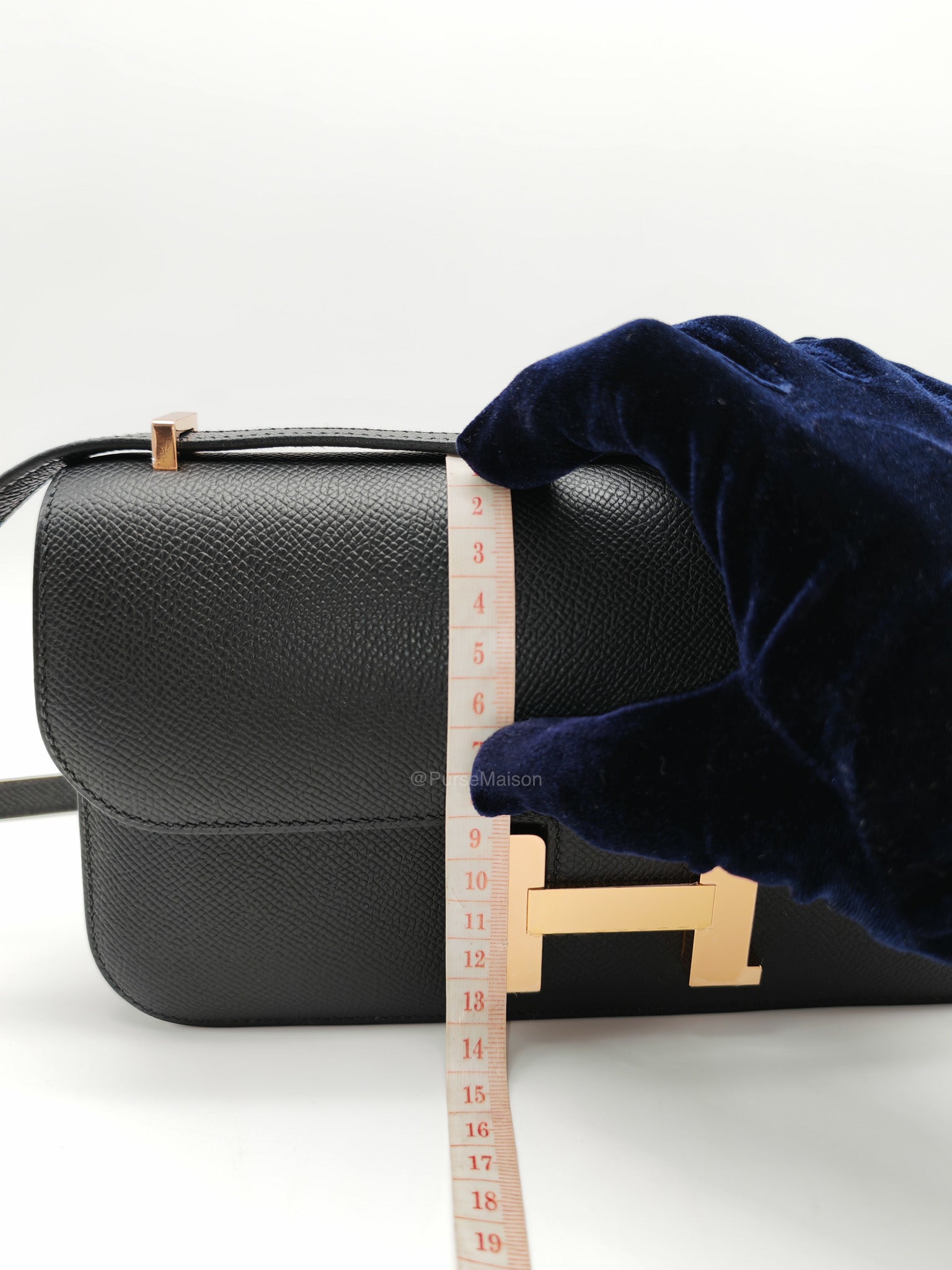 Hermes Constance Elan in Black Epsom Leather Rose Gold Hardware Stamp K(2025)
