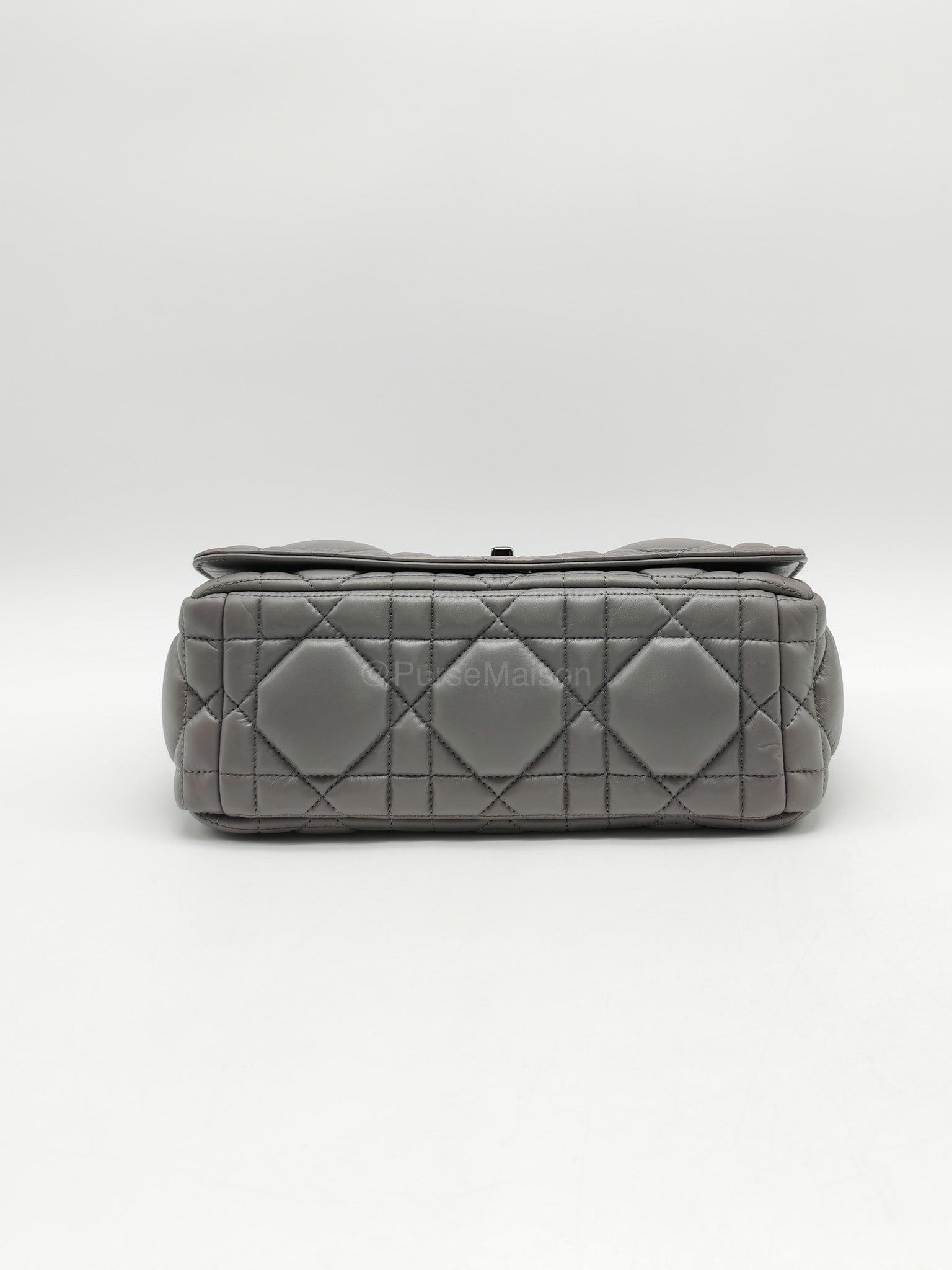 Christian Dior Caro Bag Calfskin Leather in Grey