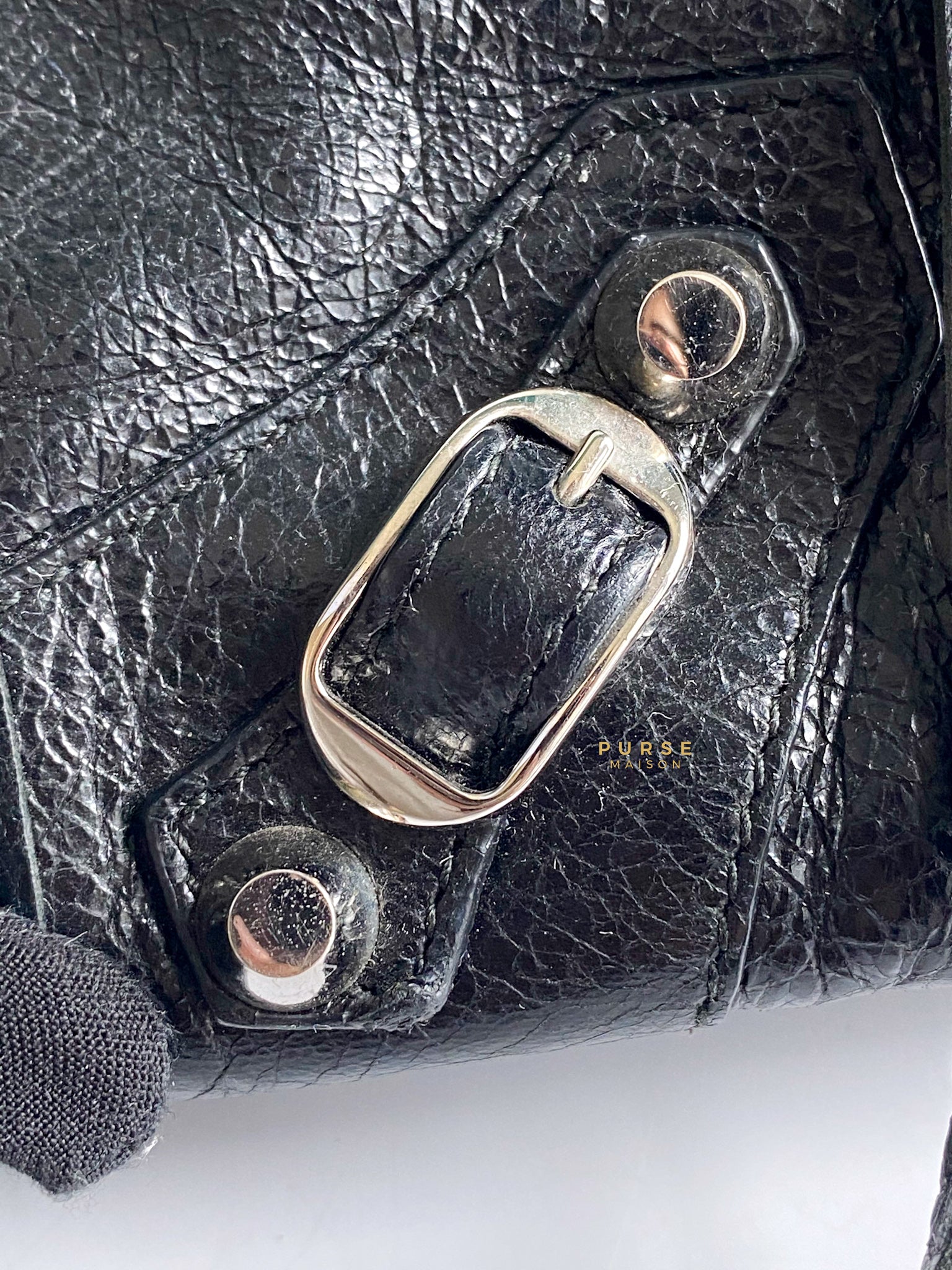 Balenciaga Classic Black Mini City Silver hardware