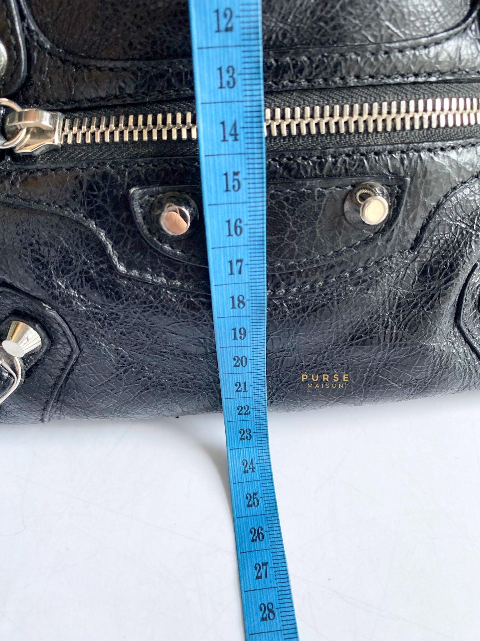 Balenciaga Classic Black Mini City Silver hardware