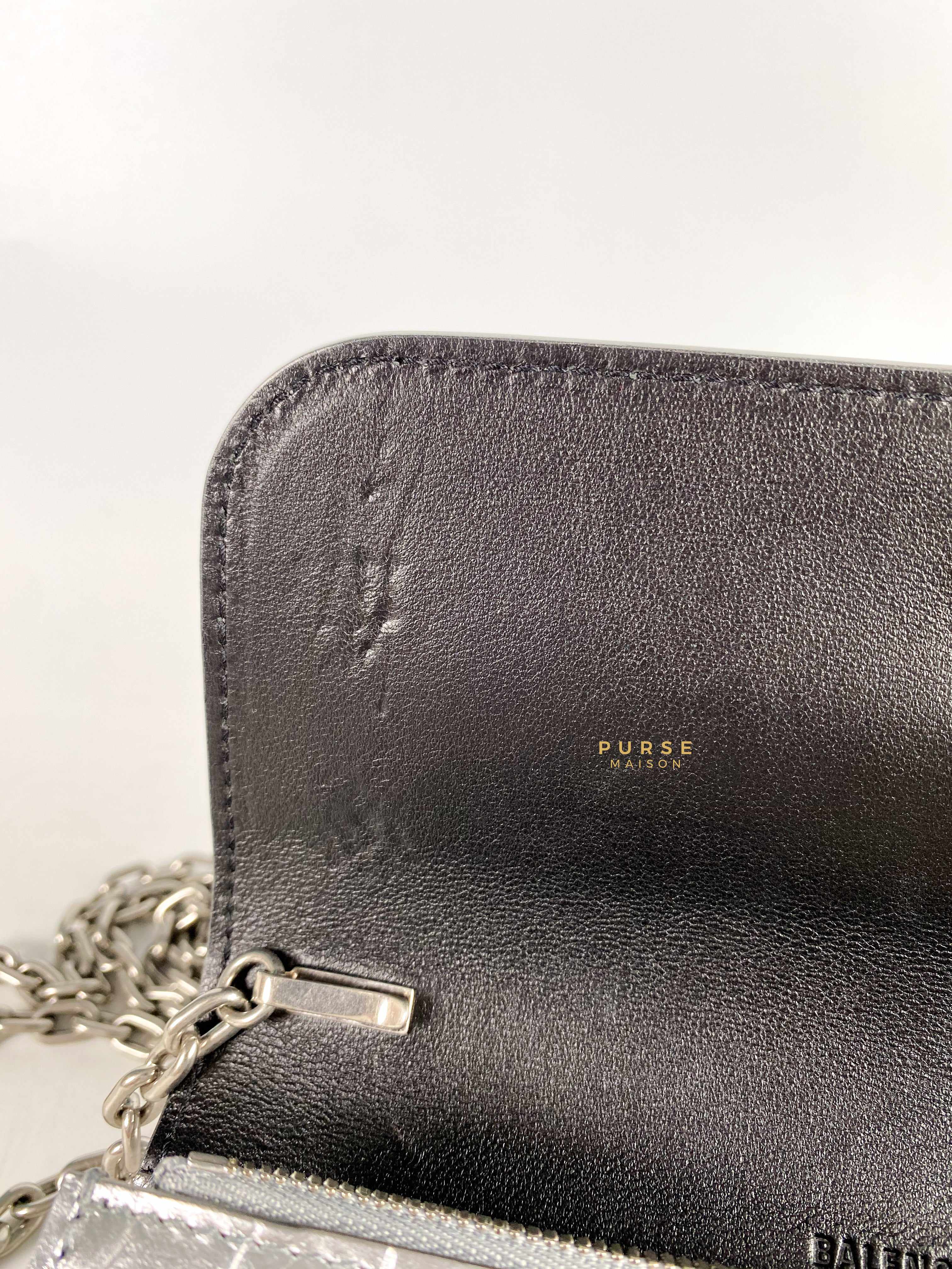 Balenciaga Silver Gossip XS Chain Bag