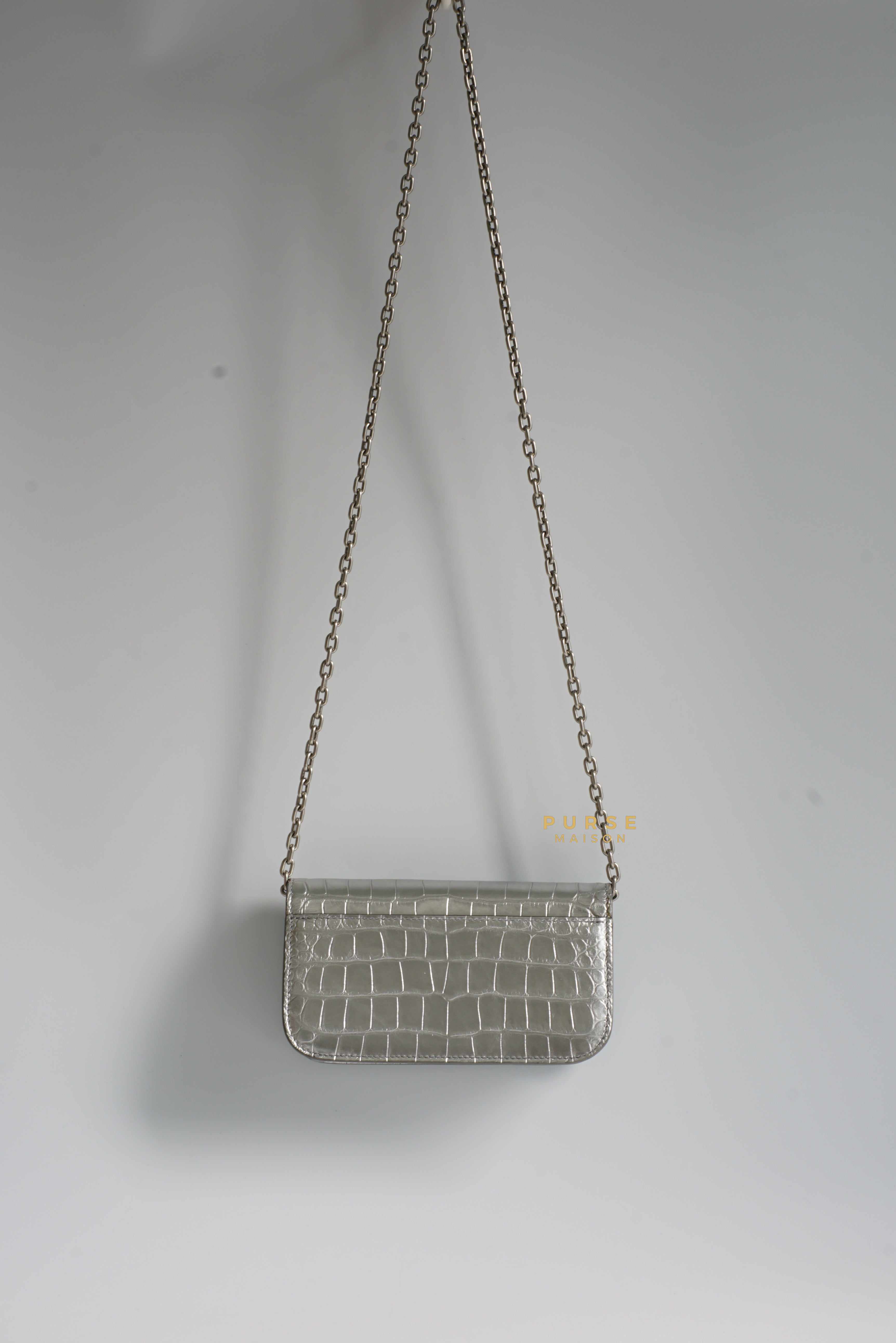 Balenciaga Silver Gossip XS Chain Bag