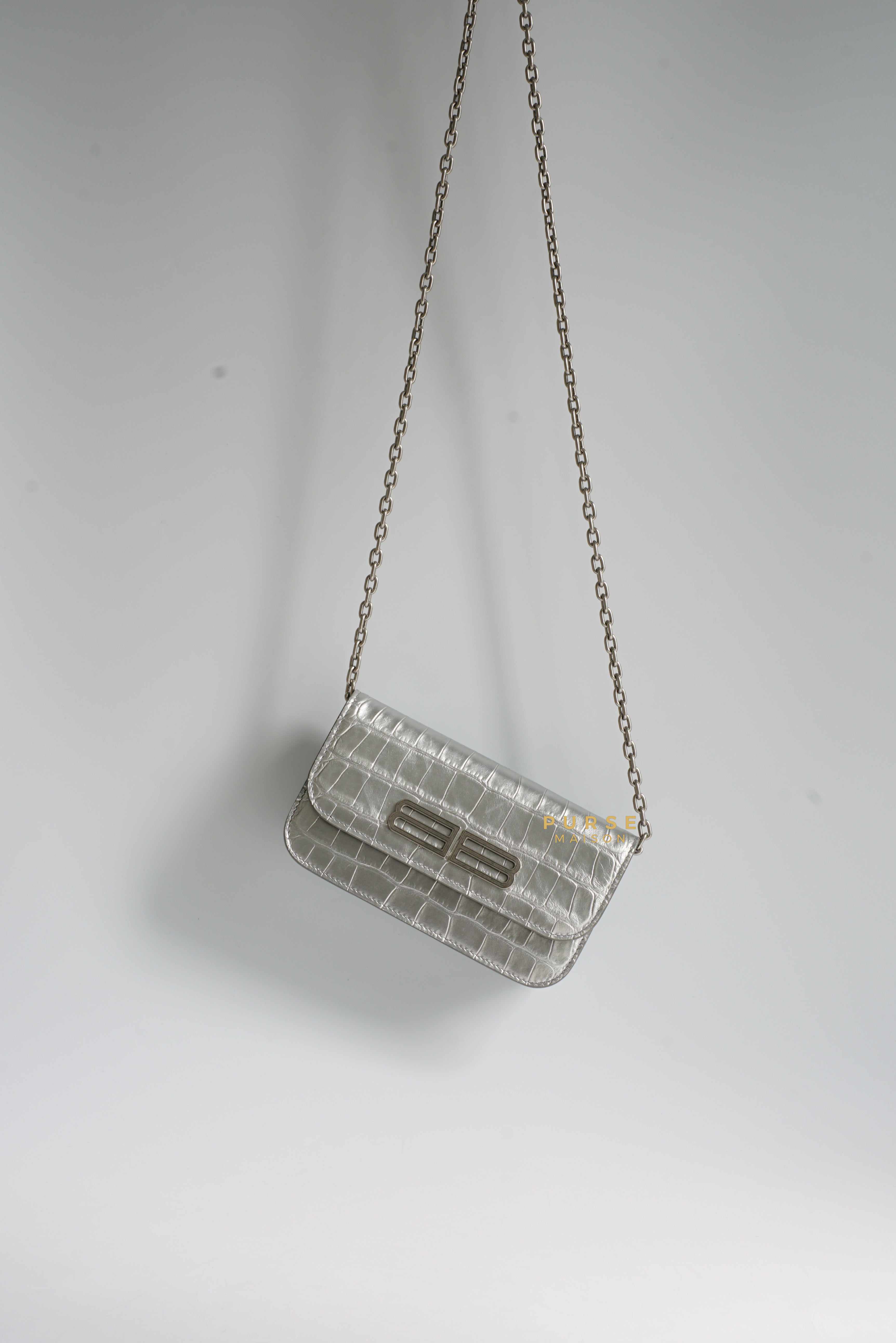 Balenciaga Silver Gossip XS Chain Bag