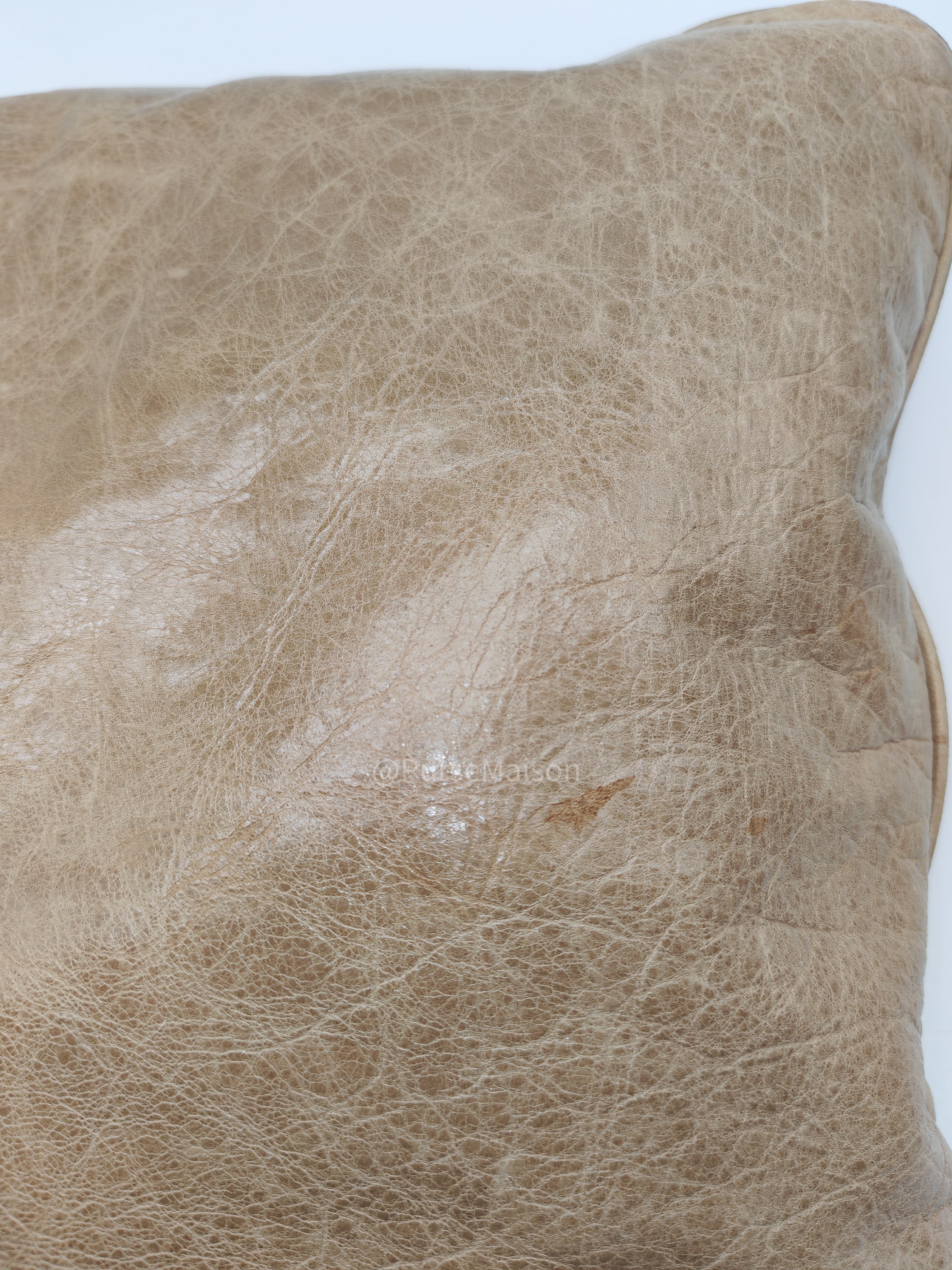 Balenciaga Giant 21 Part Time Bag in Beige Distressed Lambskin Leather Gold Hardware