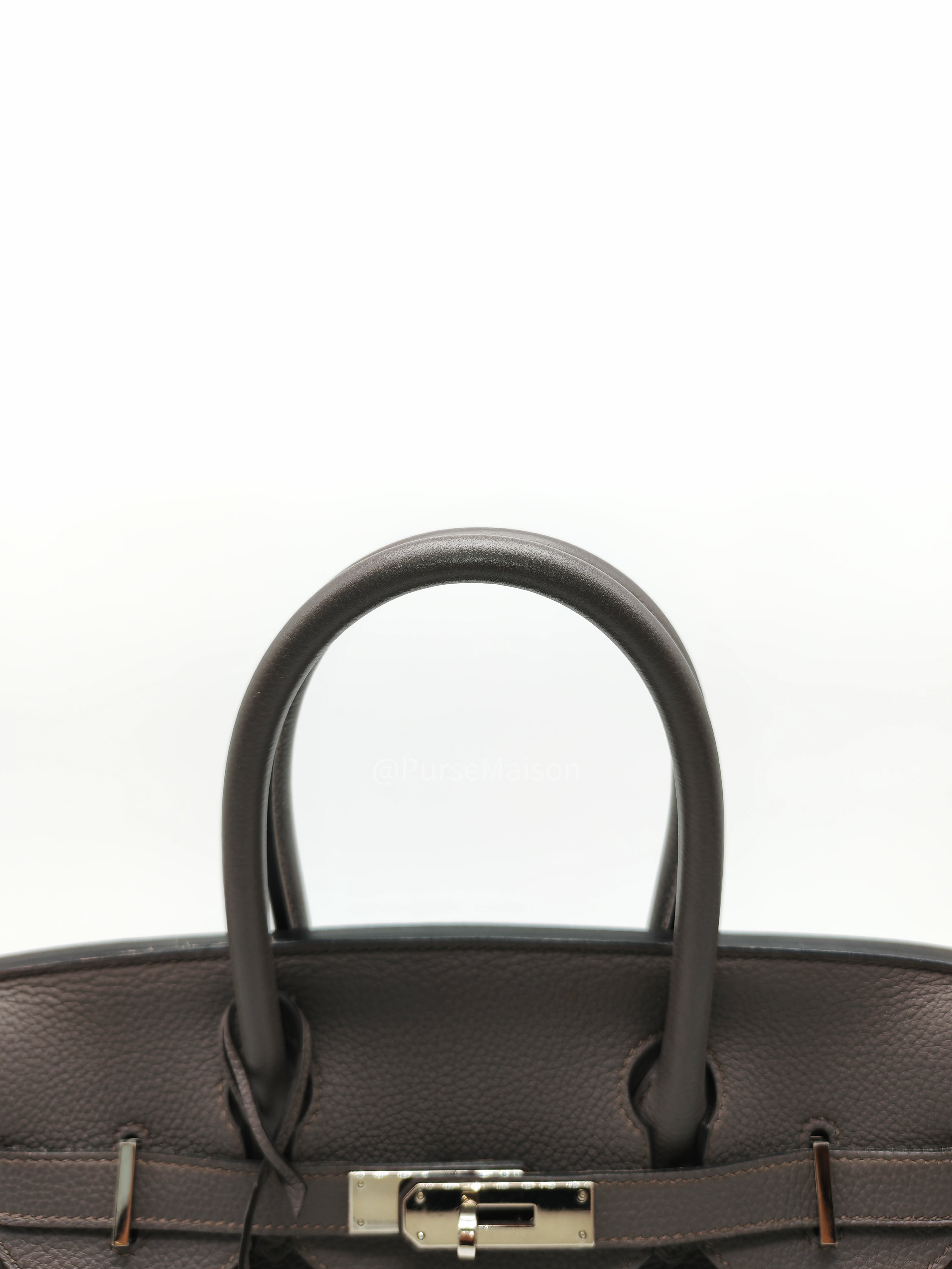 Birkin 30 Retourne Etain Togo Leather and Palladium Hardware Stamp X (2016)