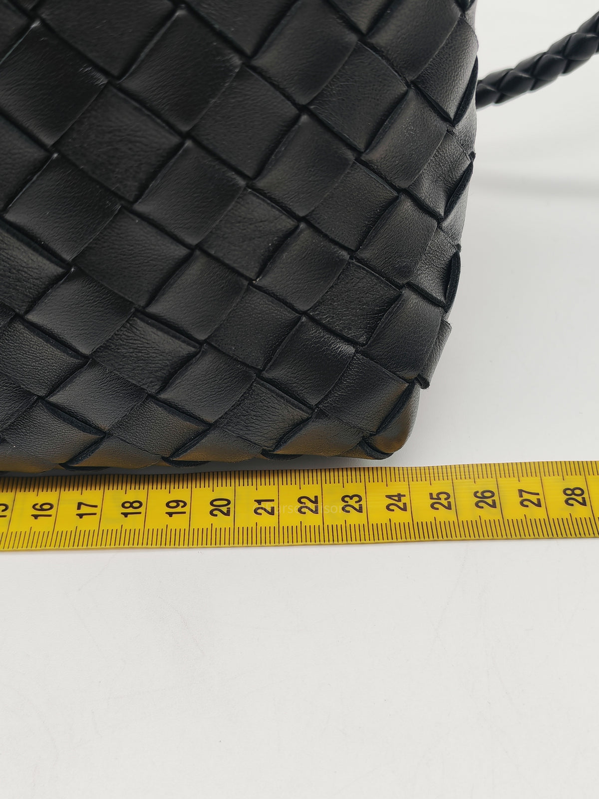 Bottega Veneta Andiamo Small in Black Intrecciato Leather Shoulder Bag