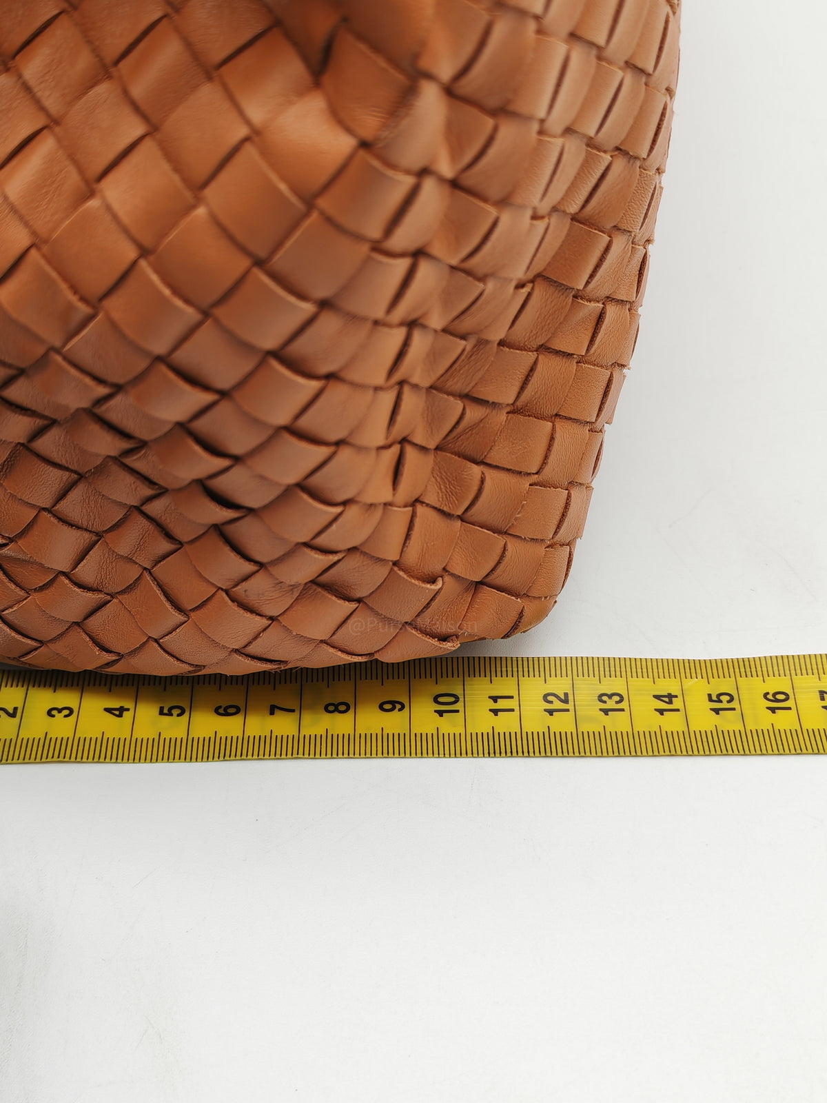 Bottega Veneta Flap Shoulder Bag in Thai Tea Orange Intrecciato Leather