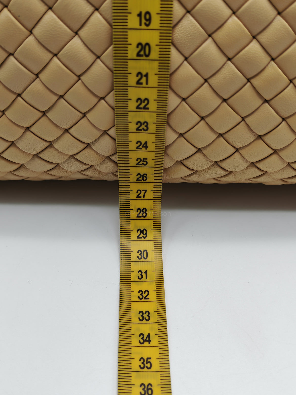 Bottega Veneta Porridge The Top Handle Tote Bag in Padded Nappa Intercciato Leather