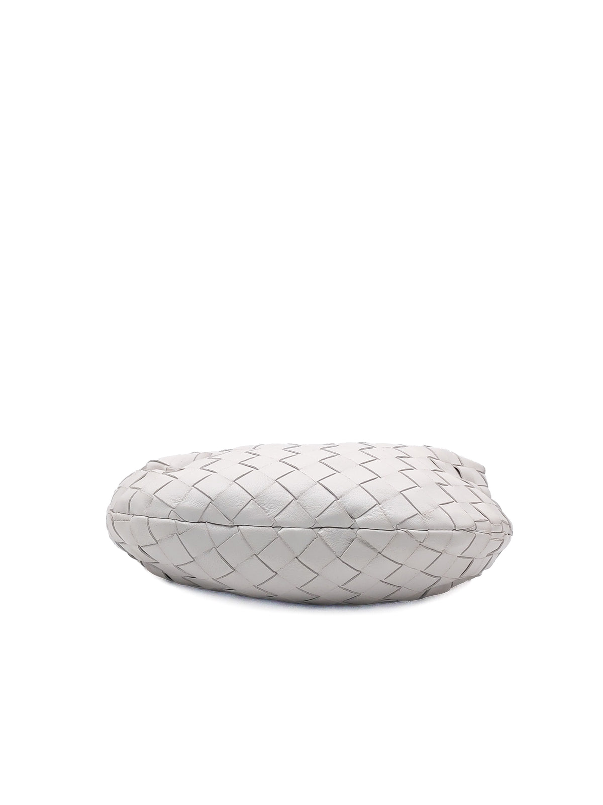 Bottega Veneta Mini Jodie in Off-White Woven Nappa Leather and Gold Hardware