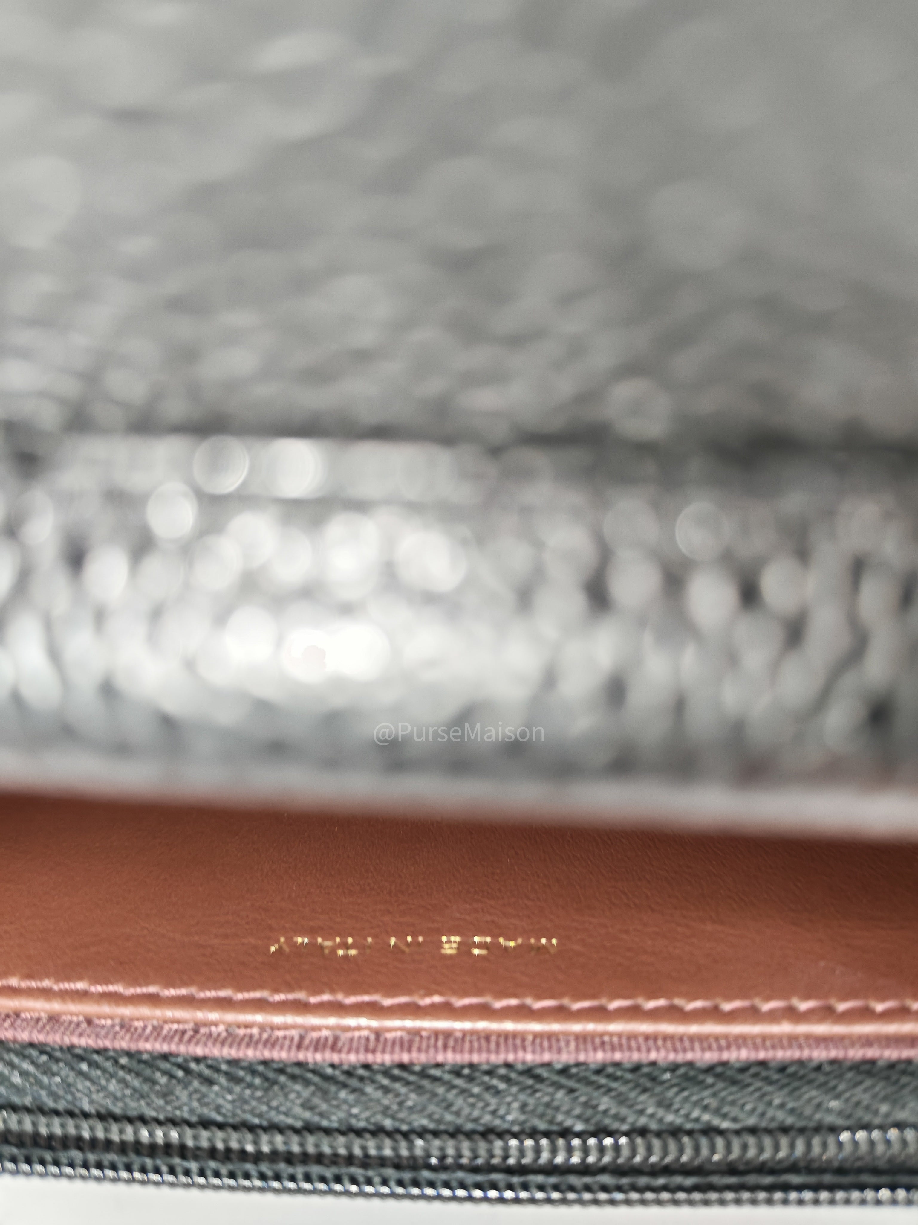 Chanel Classic Wallet on Chain in Black Quilted Caviar Leather and Gold Hardware Series 29
