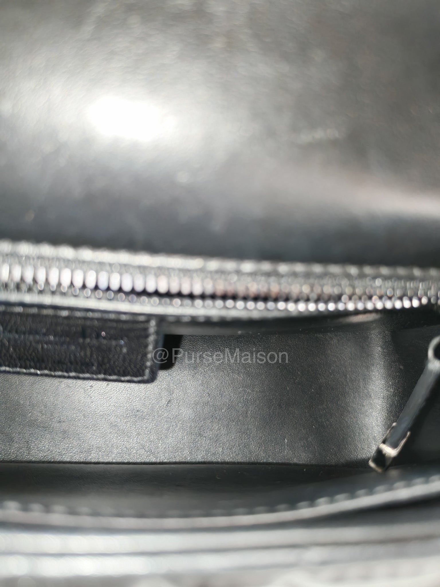 Dior Caro Medium in Black Lambskin Leather Chain Shoulder Bag