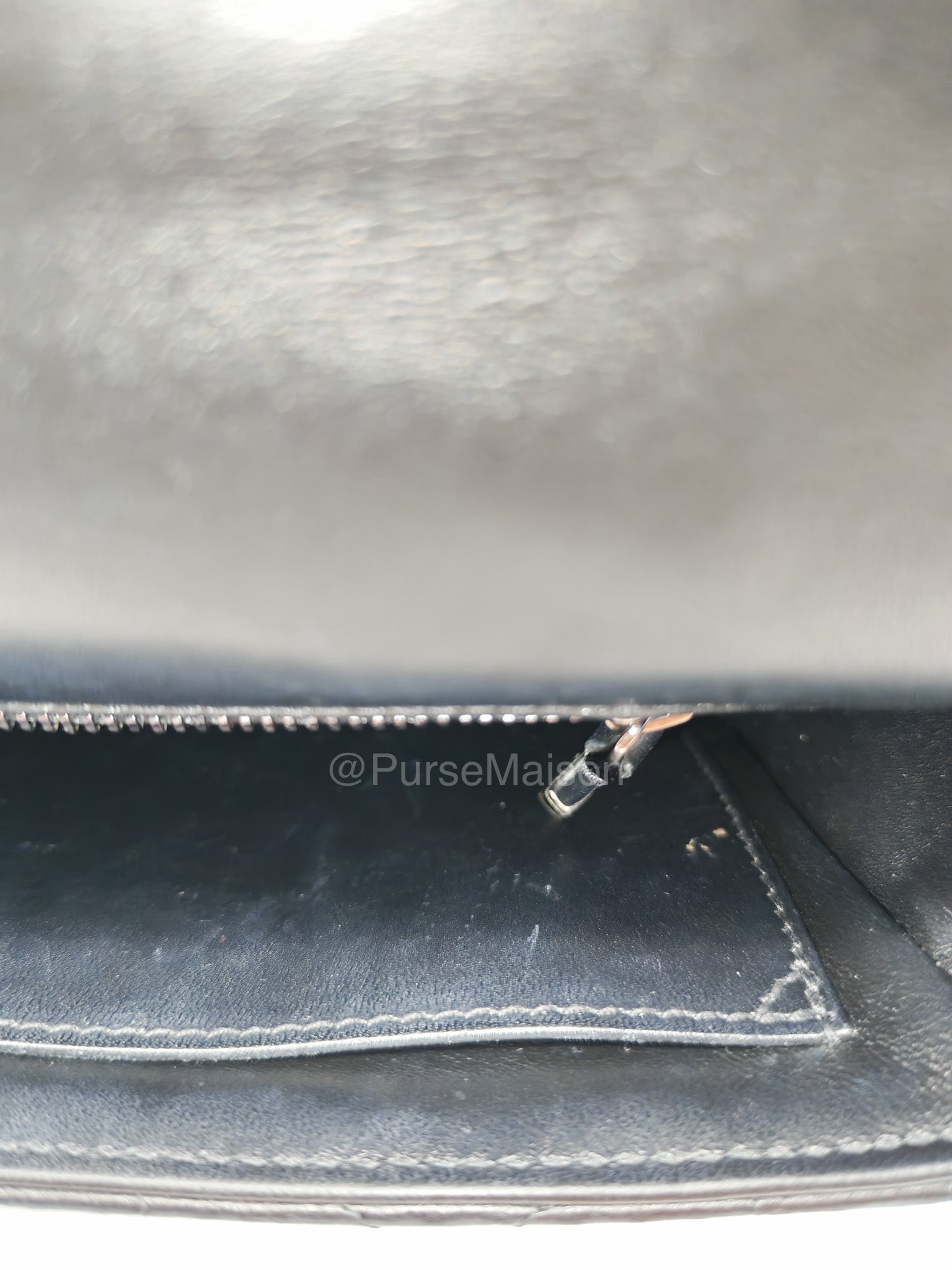 Dior Caro Medium in Black Lambskin Leather Chain Shoulder Bag