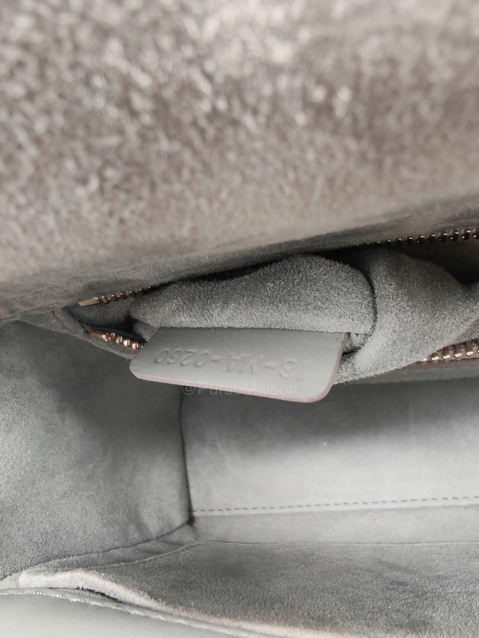 Christian Dior Lady Dior My ABCDior Small in Gray Ultra Matte Cannage Lambskin Leather