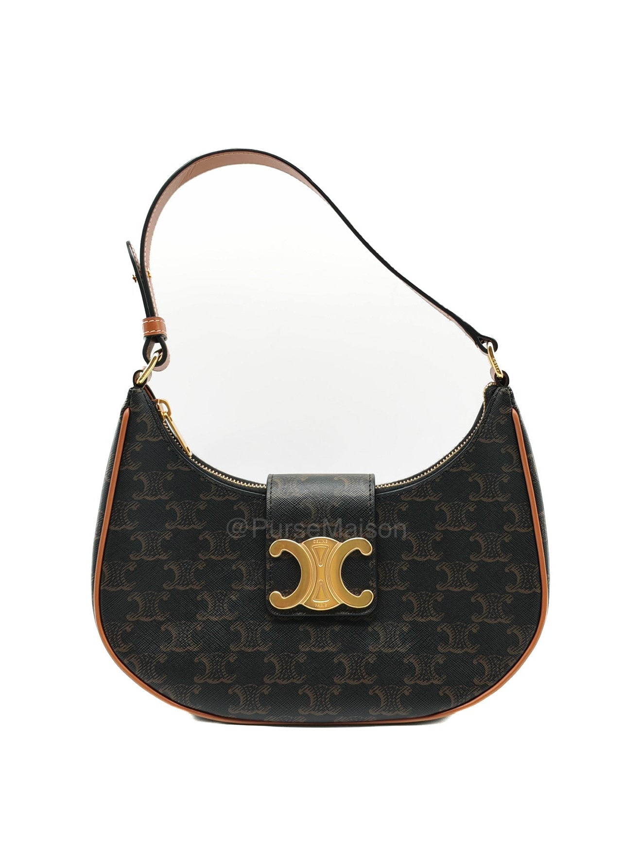 Celine Ava in Monogram Canvas Shoulder Bag